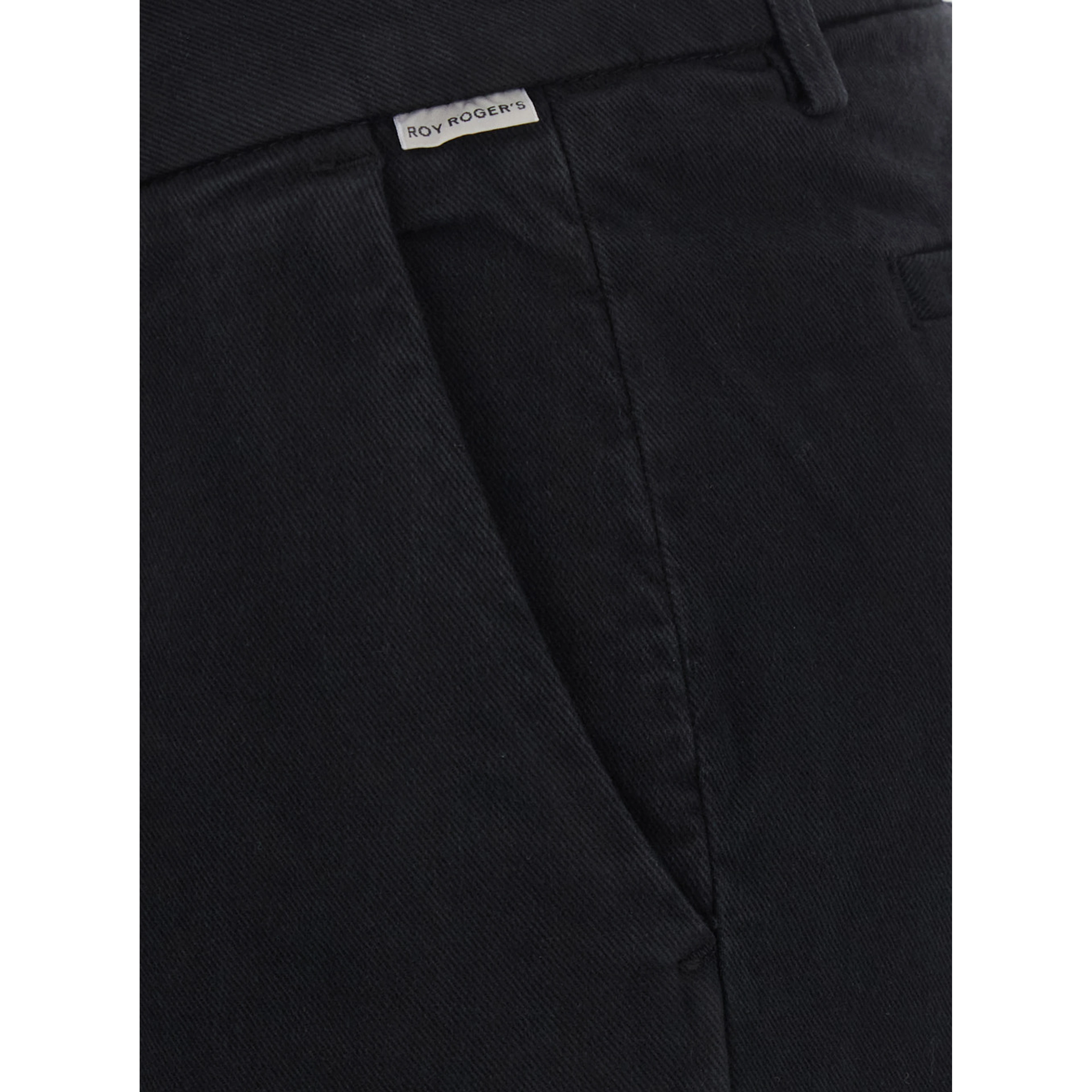 Black Jeans with Button and Zip Closure on Front in Denim for Women