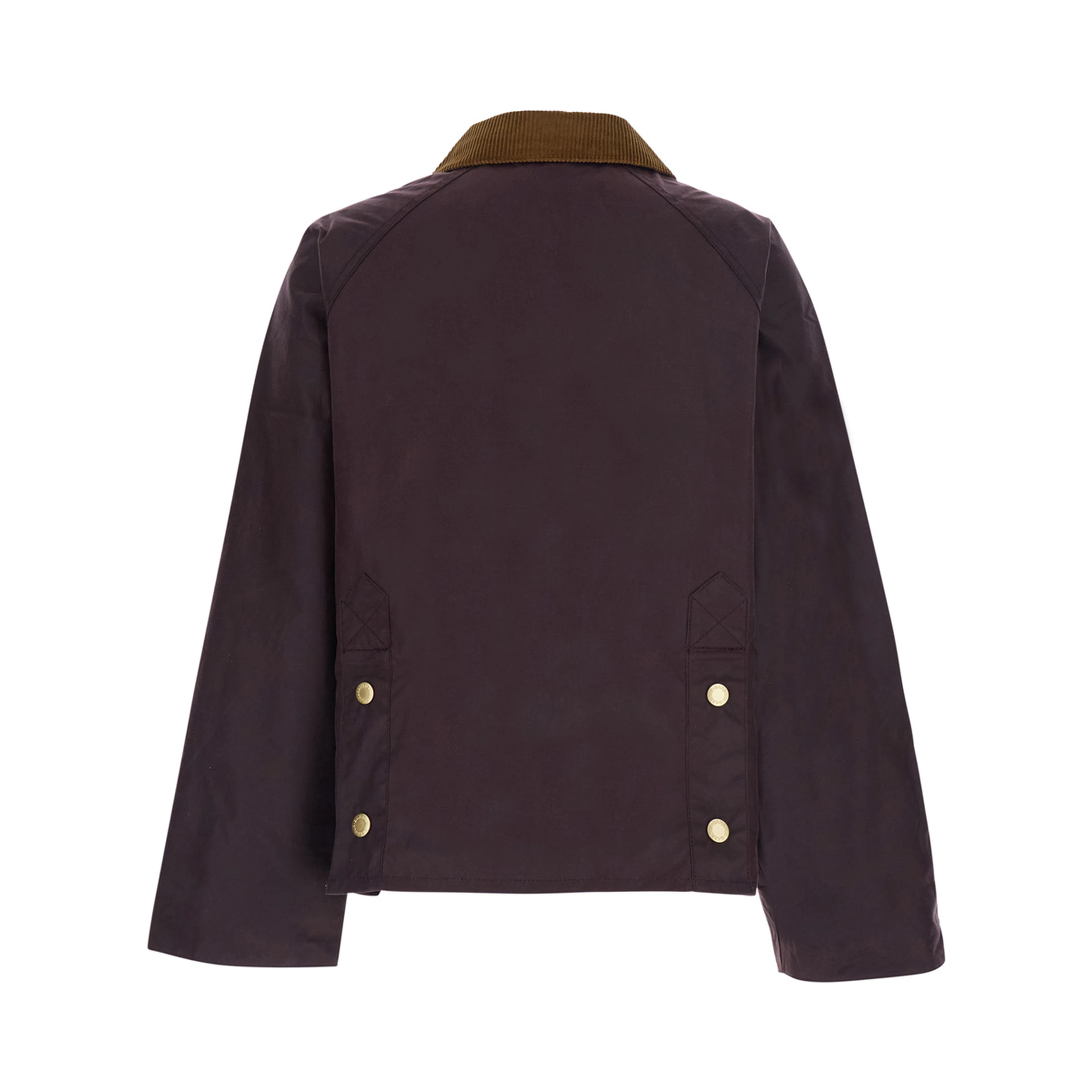 Cottingham Bordeaux Jacket with collar and logo lettering on the front in cotton for women