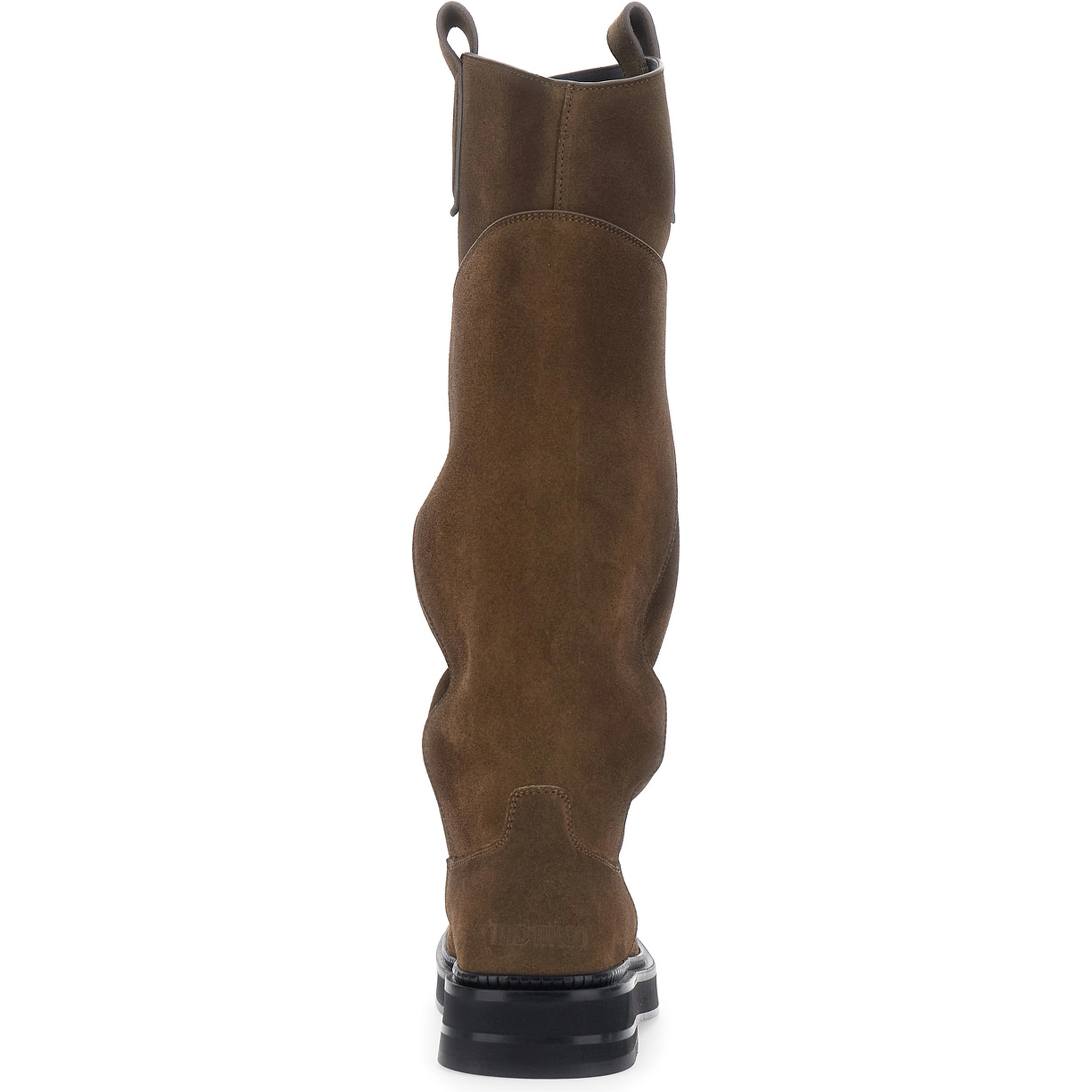 Robin Passeggiata Brown Boots with Round Toe in Suede for Women