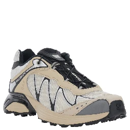 XT-Whisper Beige Sneaker with Printed Logo on the Side and Drawstring Closure in Tech Fabric Unisex