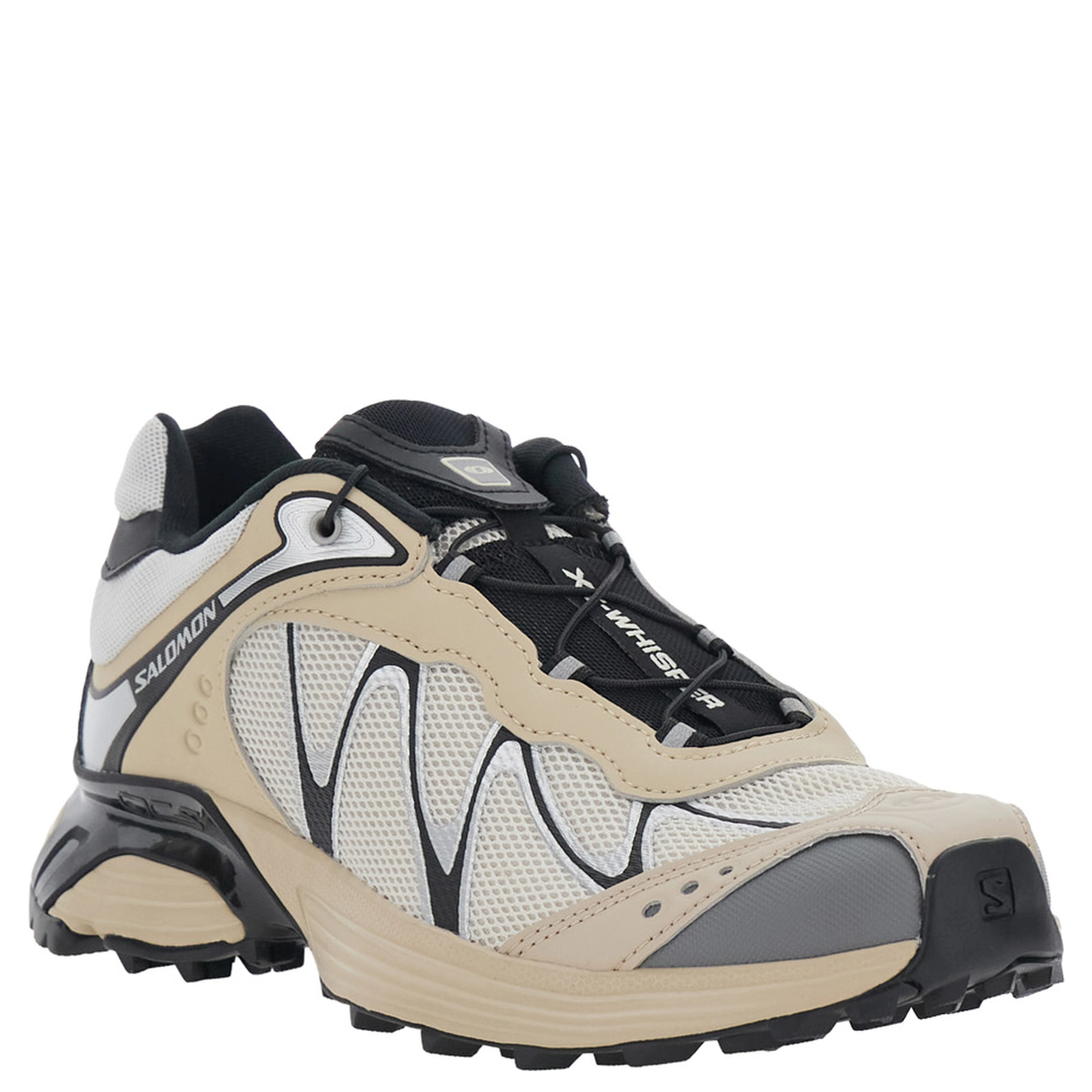 XT-Whisper Beige Sneaker with Printed Logo on the Side and Drawstring Closure in Tech Fabric Unisex