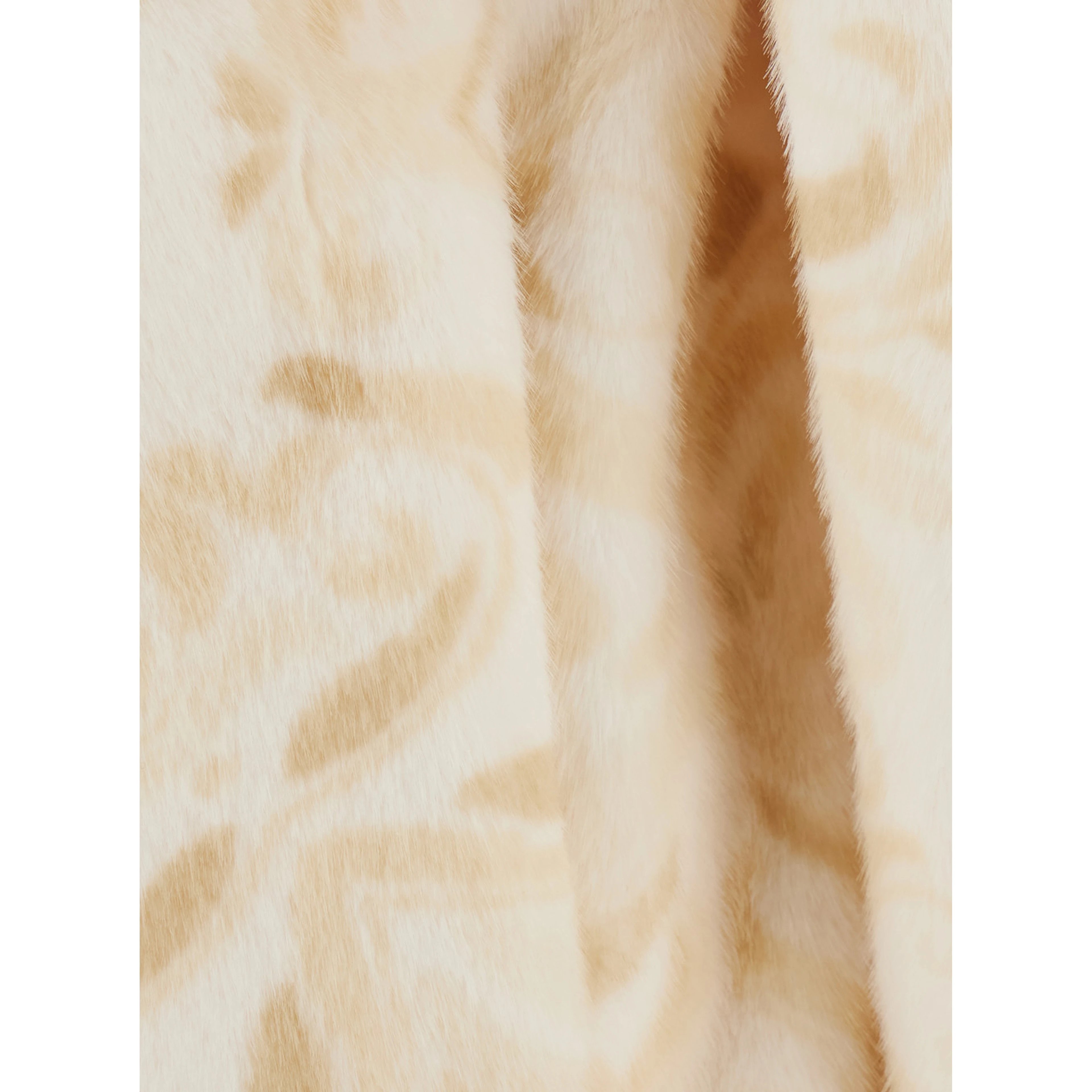 FAUX FUR HOODIE with hood and pockets In 30% Wool 35% Polyester 20% Fabric 15% Acetate Beige Man