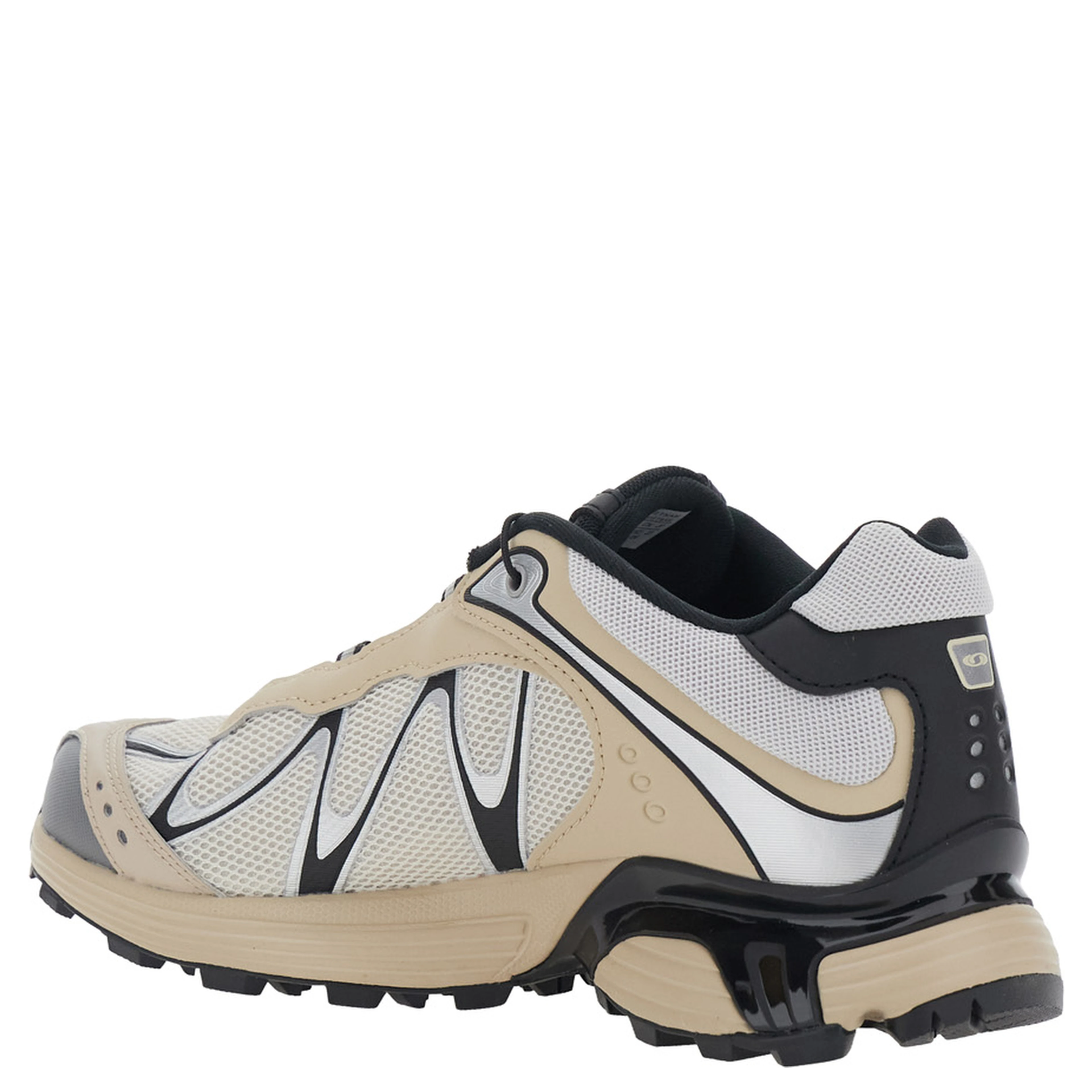 XT-Whisper Beige Sneaker with Printed Logo on the Side and Drawstring Closure in Tech Fabric Unisex