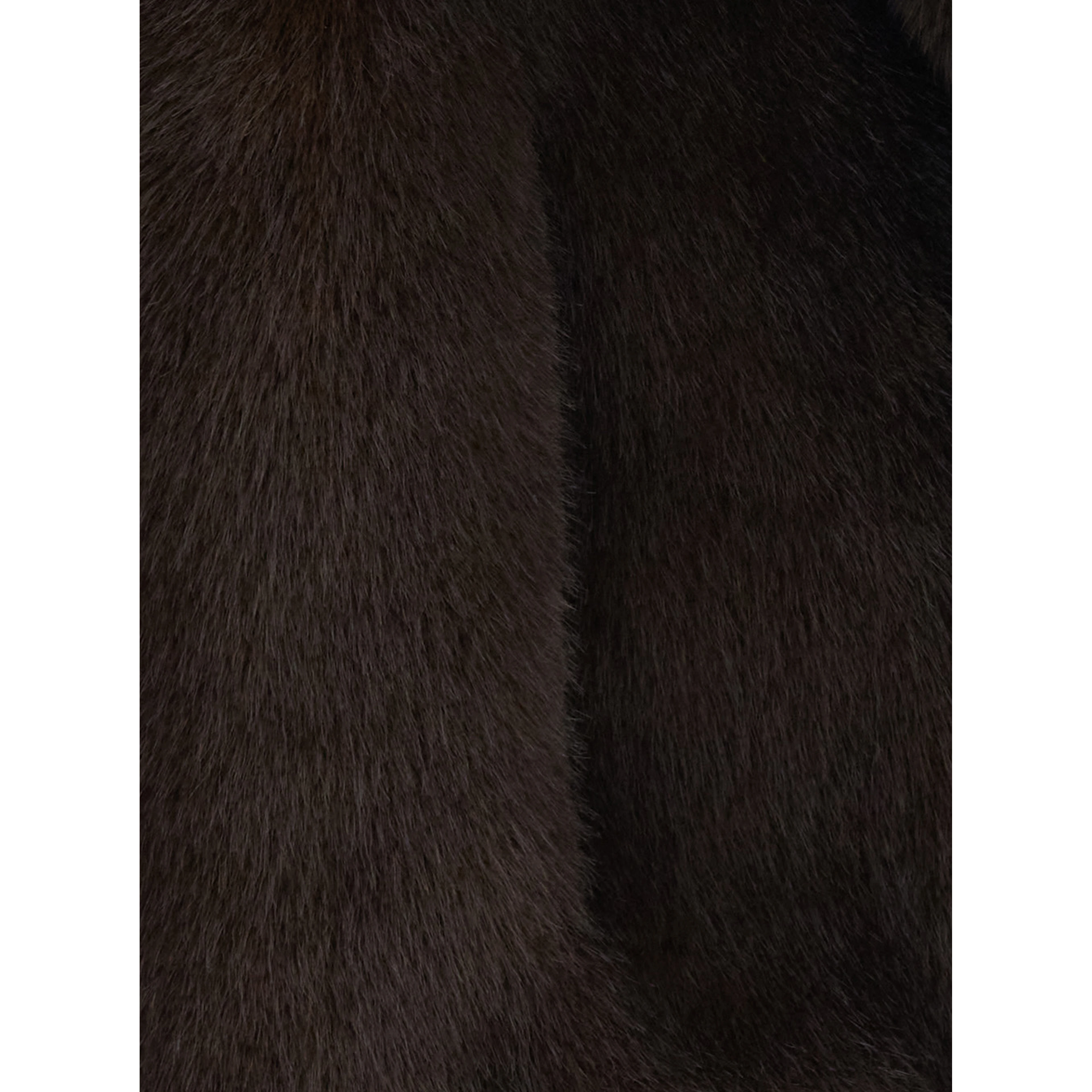 Pandy Coat with Shirt Collar and Brown Pockets for Women