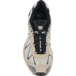 XT-Whisper Beige Sneaker with Printed Logo on the Side and Drawstring Closure in Tech Fabric Unisex