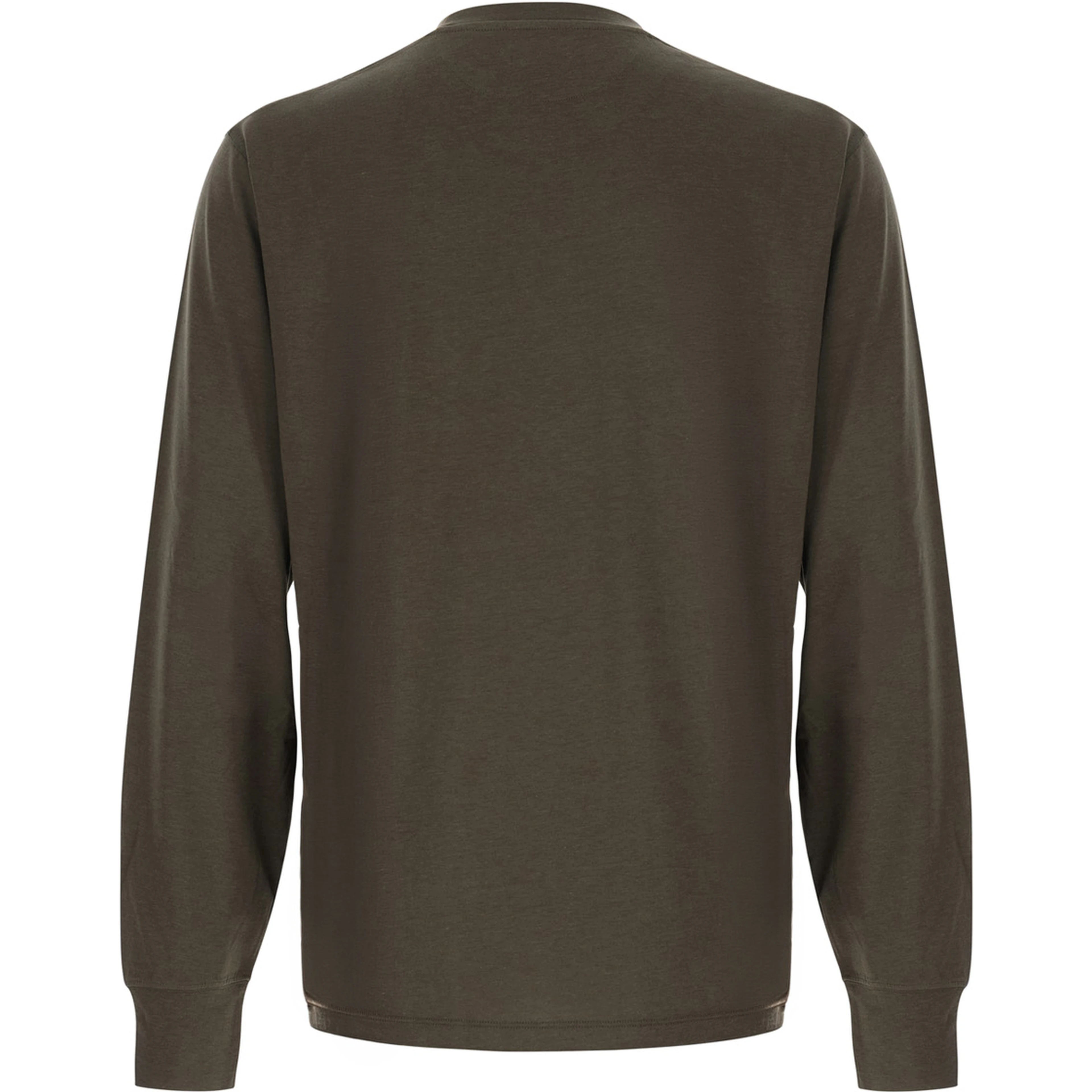 brown Long sleeve t-shirt with logo on the front in Blend cotton men