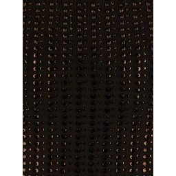 Brown Swimsuit with racerback and all-over sequins in Tech Fabric for women