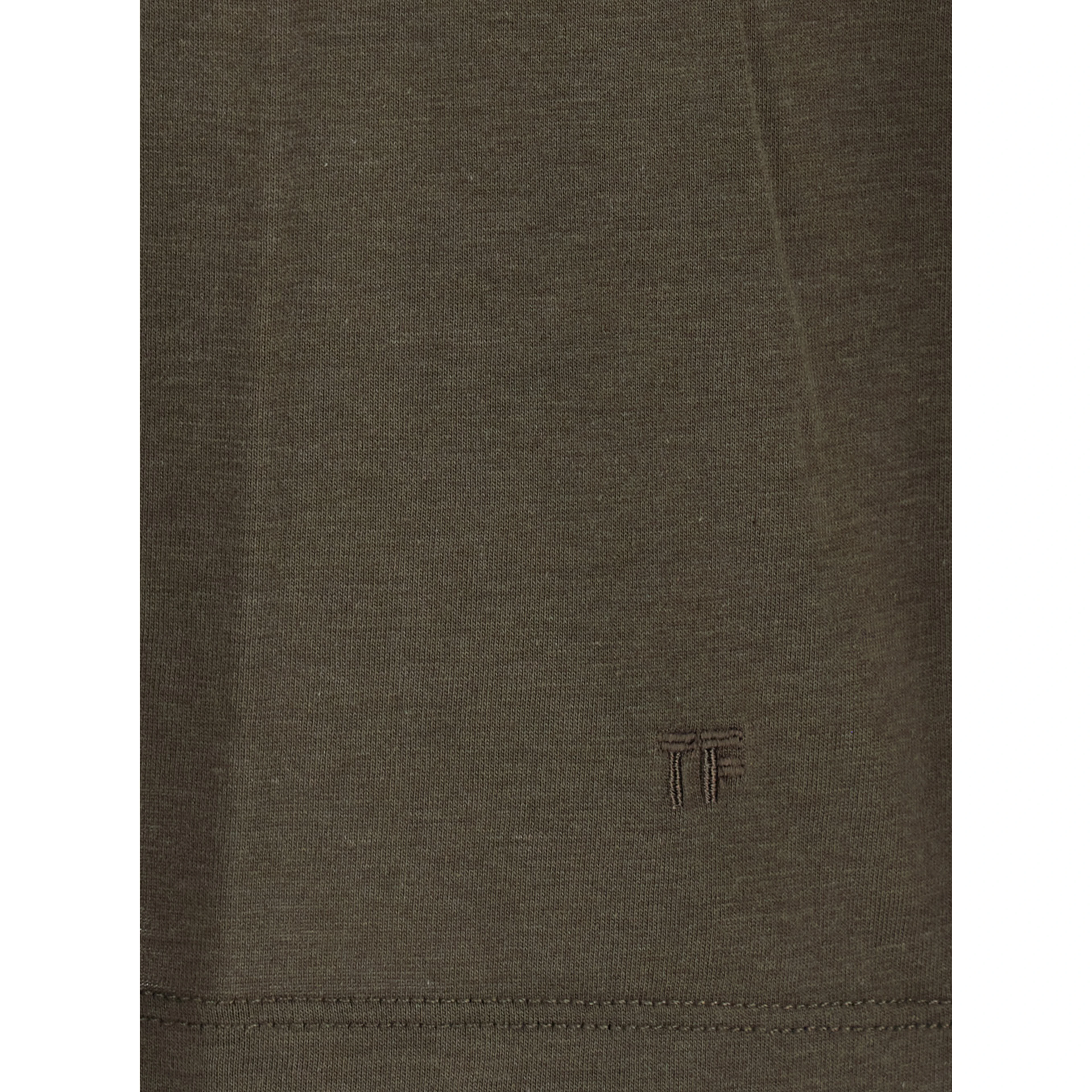 brown Long sleeve t-shirt with logo on the front in Blend cotton men
