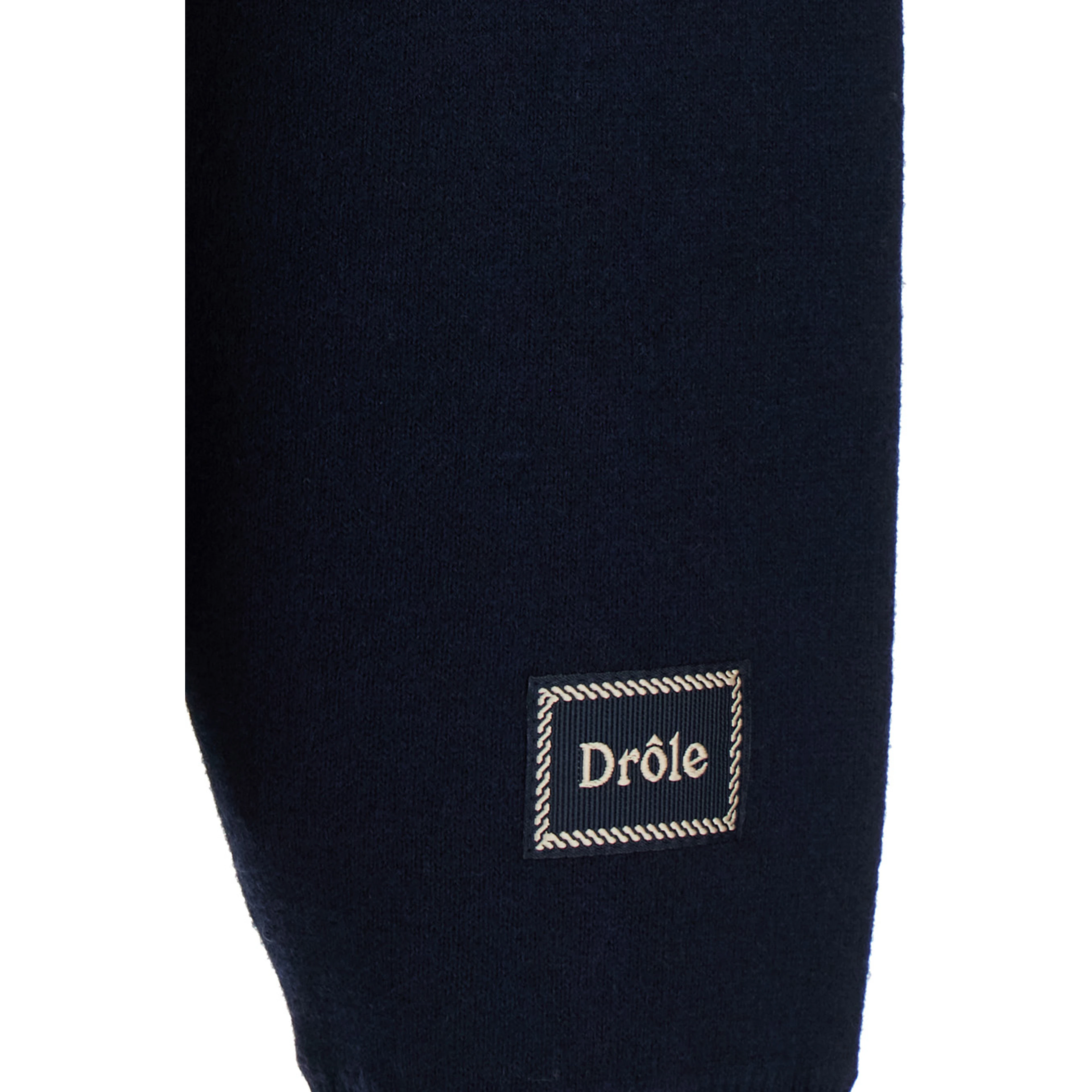 Blue Cardigan with all-over stripe motif in wool for men
