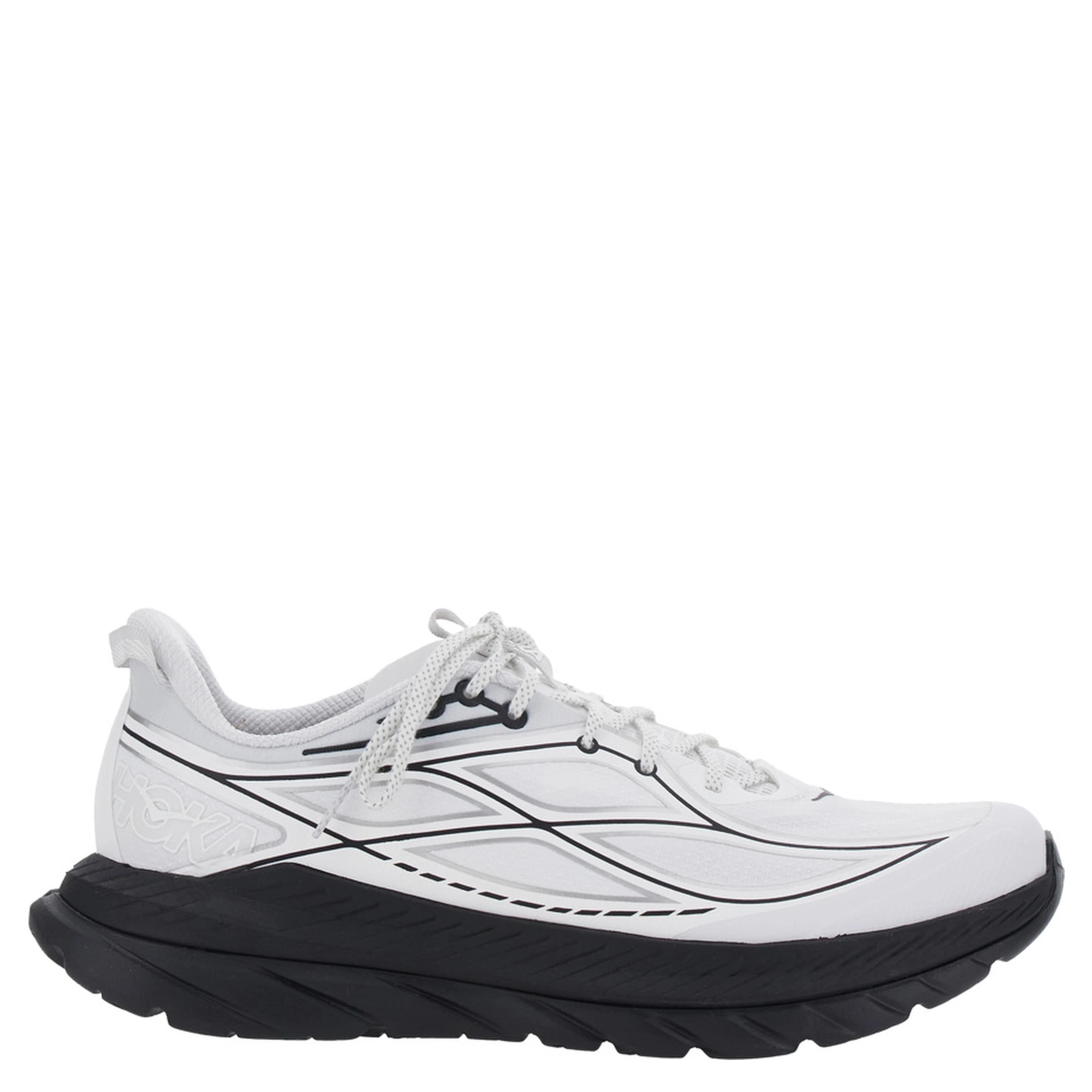 Black and White Low Top sneakers with rubber sole in Tech Fabric unisex