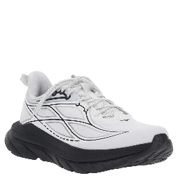 Black and White Low Top sneakers with rubber sole in Tech Fabric unisex