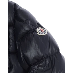 ALAXIOS Jacket with Hood and Front Zip Closure Blue Boy