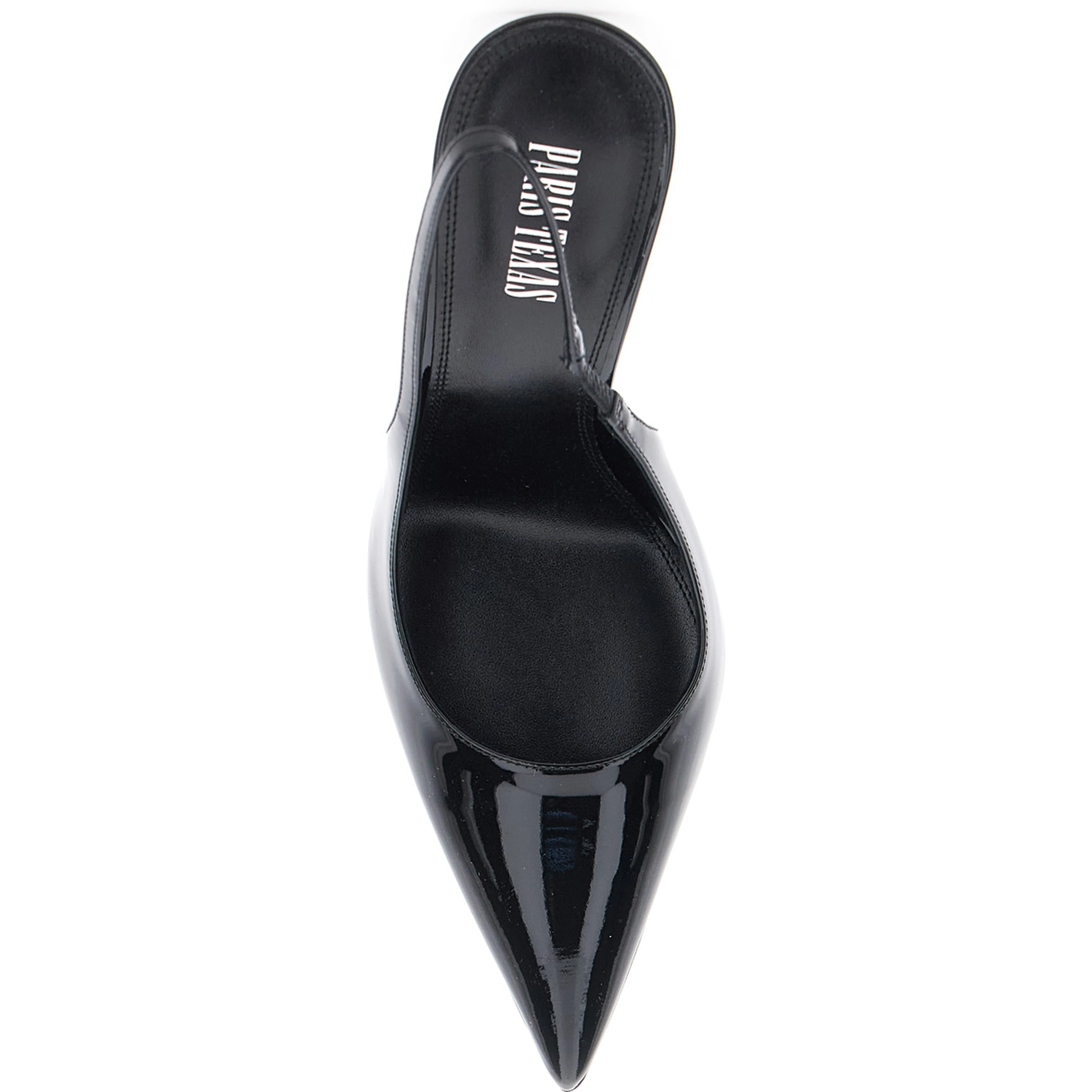 LIDIA SLINGBACK PATENT 105 High Heel Black Patent Leather Womens Pumps