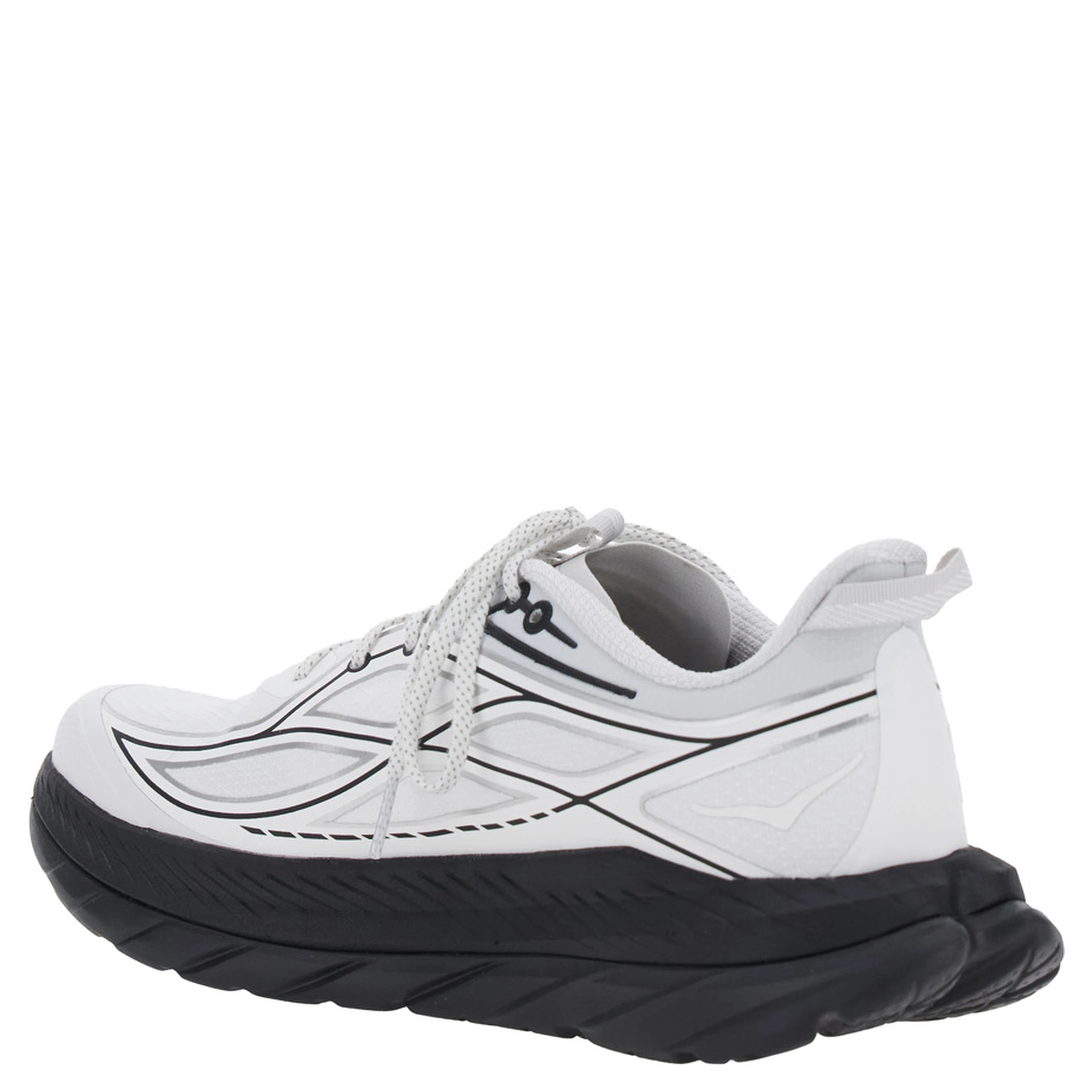 Black and White Low Top sneakers with rubber sole in Tech Fabric unisex