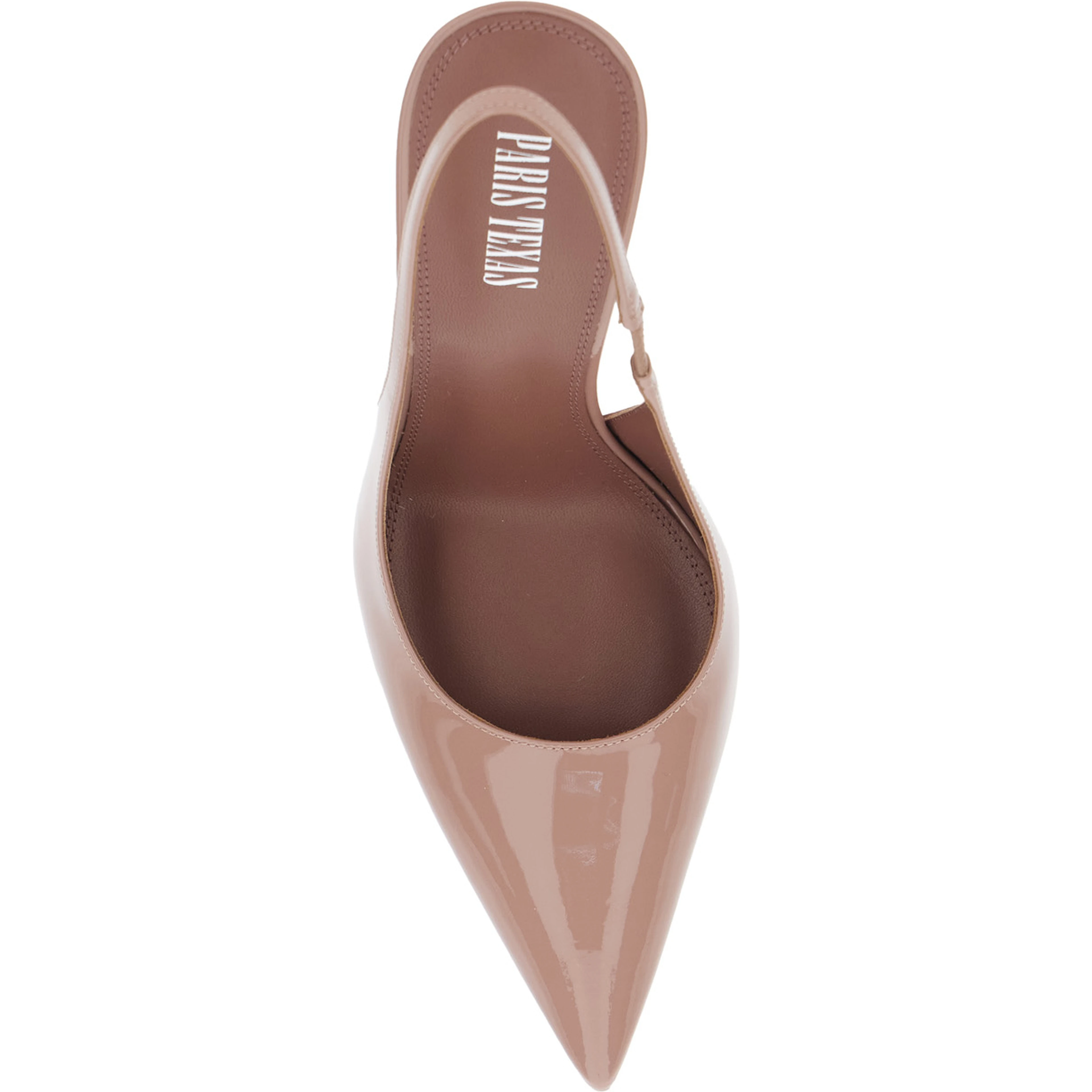 Pumps Lidia Slingback with High Stiletto Heel and Elasticized Strap in Pink Leather for Women