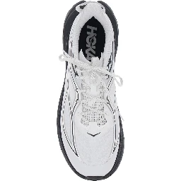 Black and White Low Top sneakers with rubber sole in Tech Fabric unisex