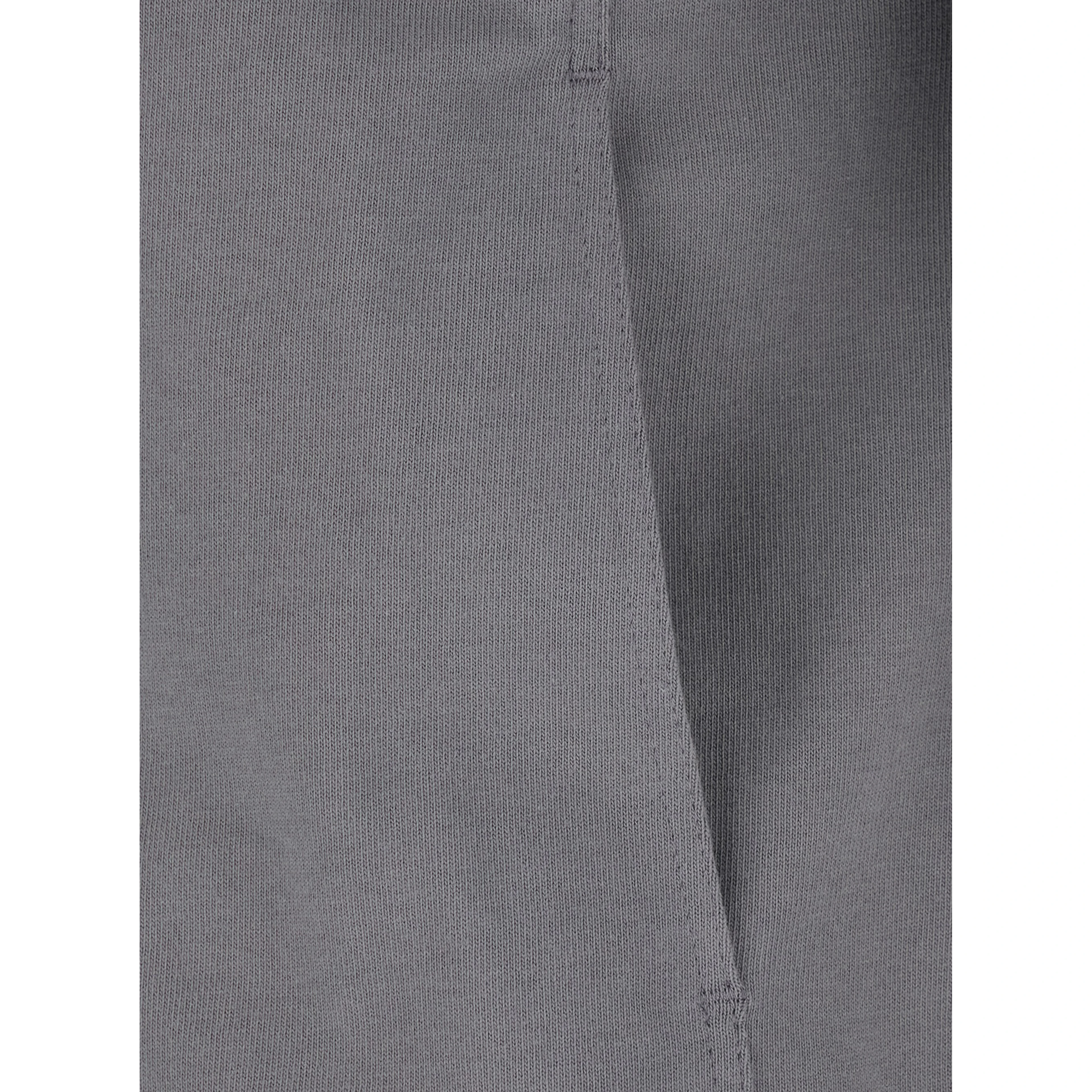 BAUHAUS JOGGER Grey Sweatshirt with high collar and asymmetrical zip closure in cotton for men