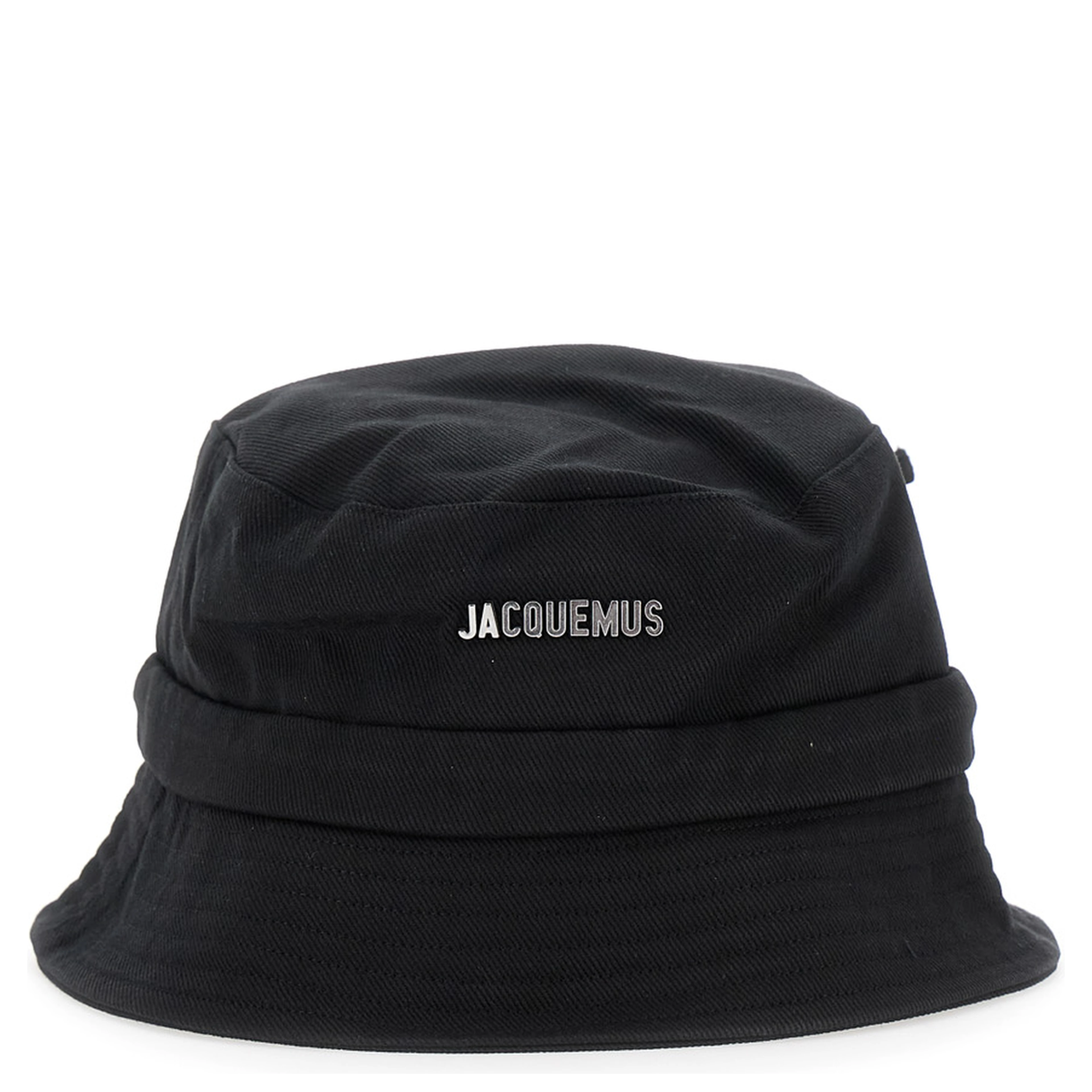 Fisherman Hat Le Bob Gadjo Black with Logo Lettering on the Front and Knot Closure on the Back in Cotton for Men
