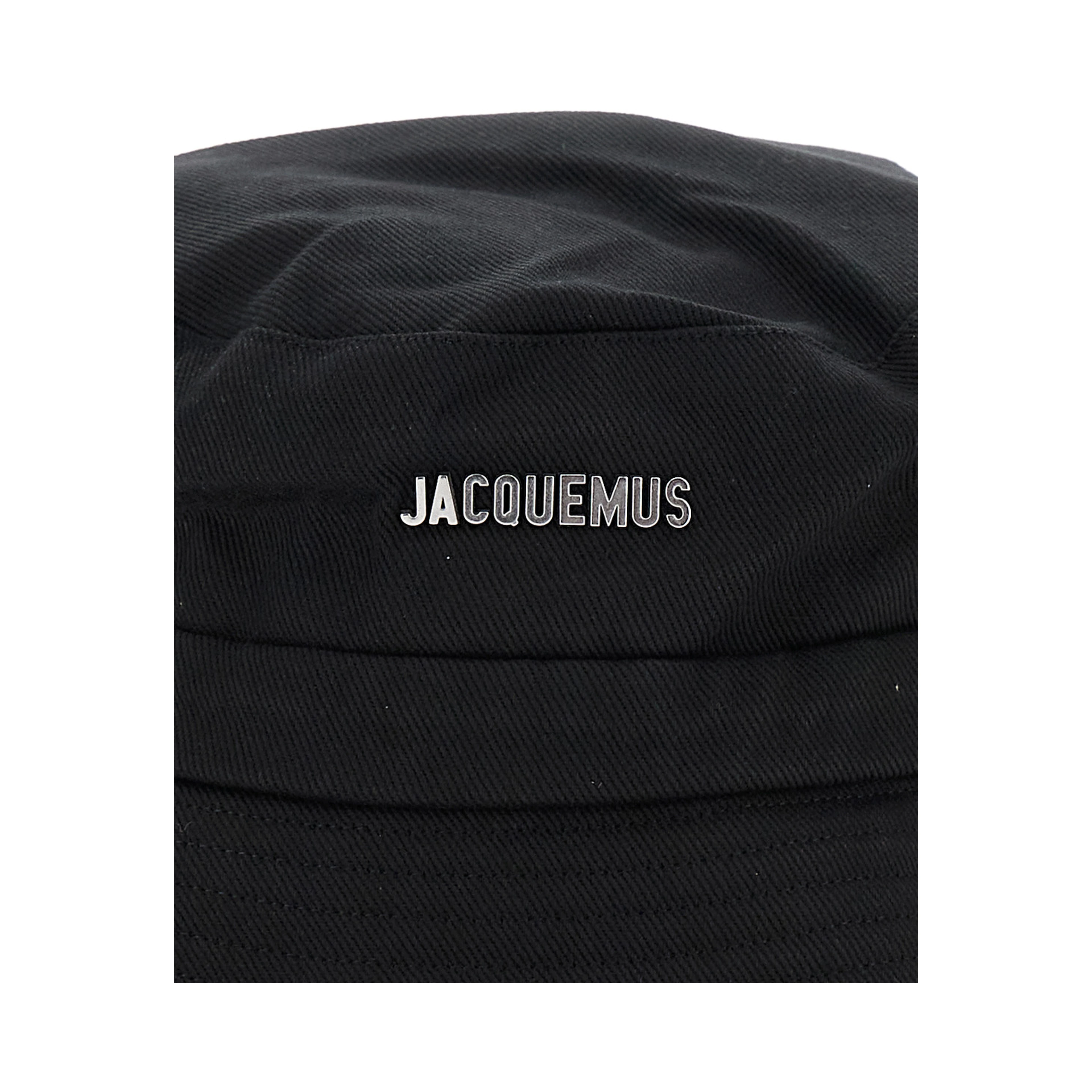 Fisherman Hat Le Bob Gadjo Black with Logo Lettering on the Front and Knot Closure on the Back in Cotton for Men