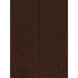 Brown Midi dress with cut-out shoulders in Tech Fabric for women