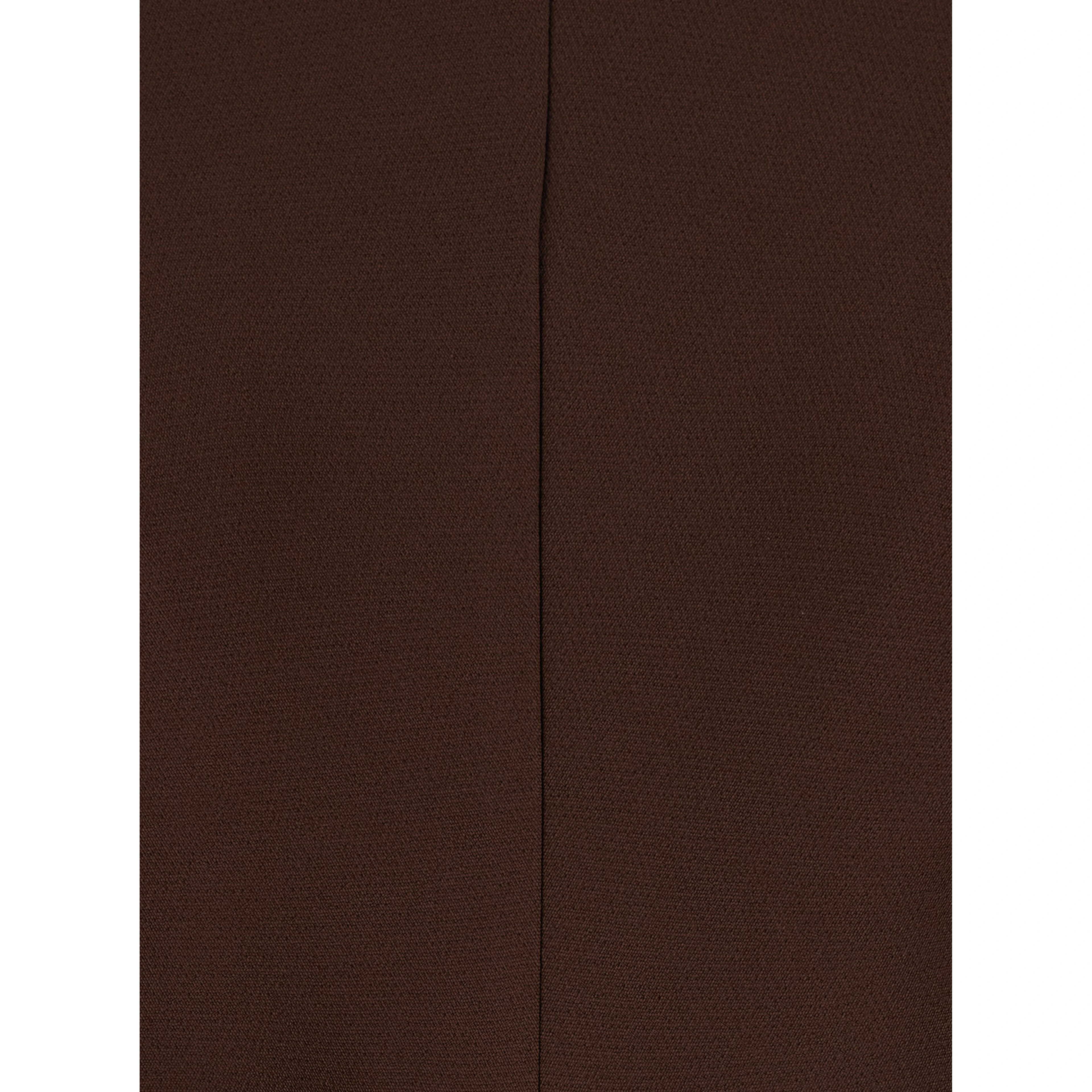 Brown Midi dress with cut-out shoulders in Tech Fabric for women