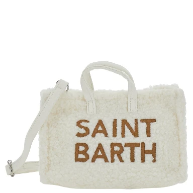 Crossbody bag Phone Bag Teddy with embroidered logo in Tech Fabric white for Girl