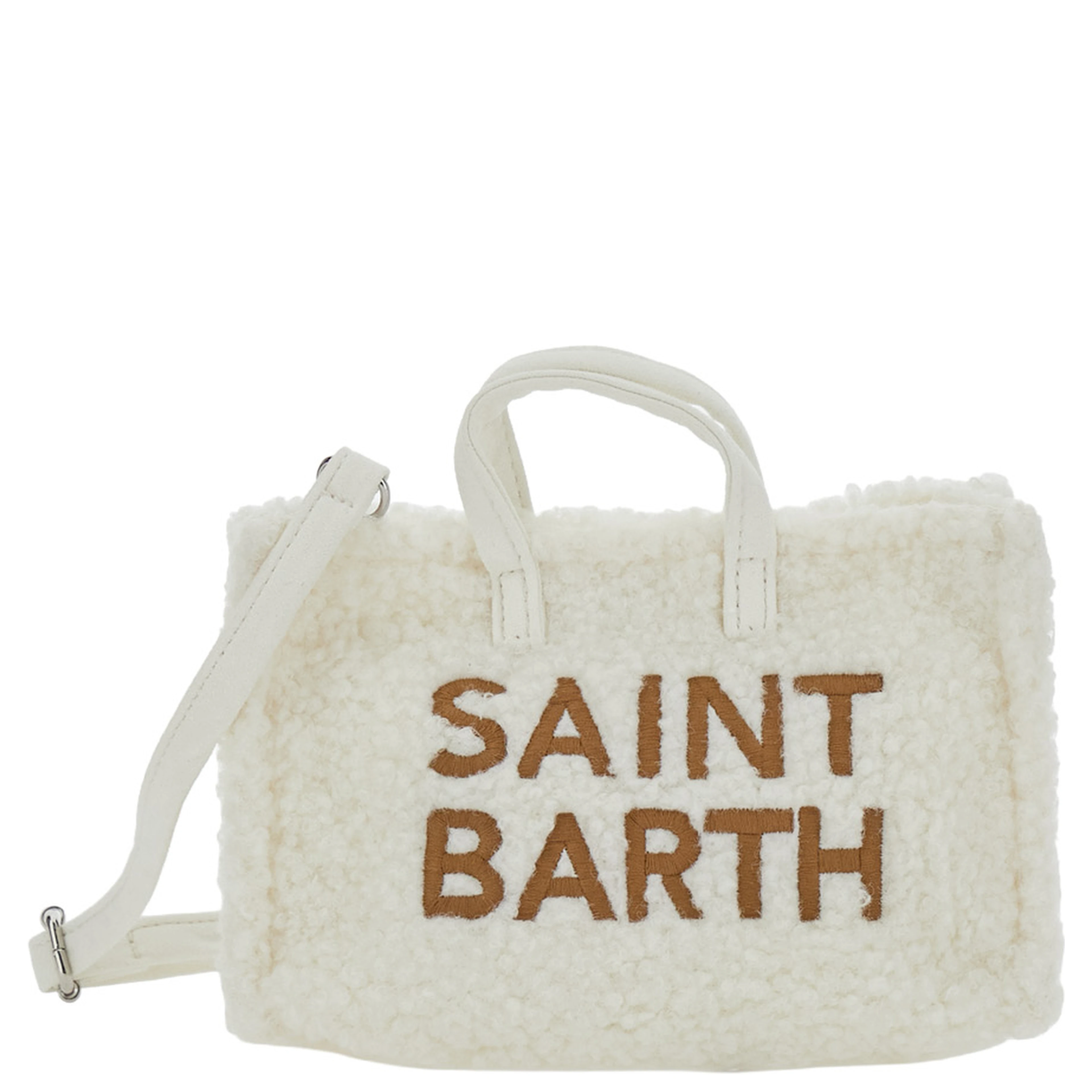 Crossbody bag Phone Bag Teddy with embroidered logo in Tech Fabric white for Girl