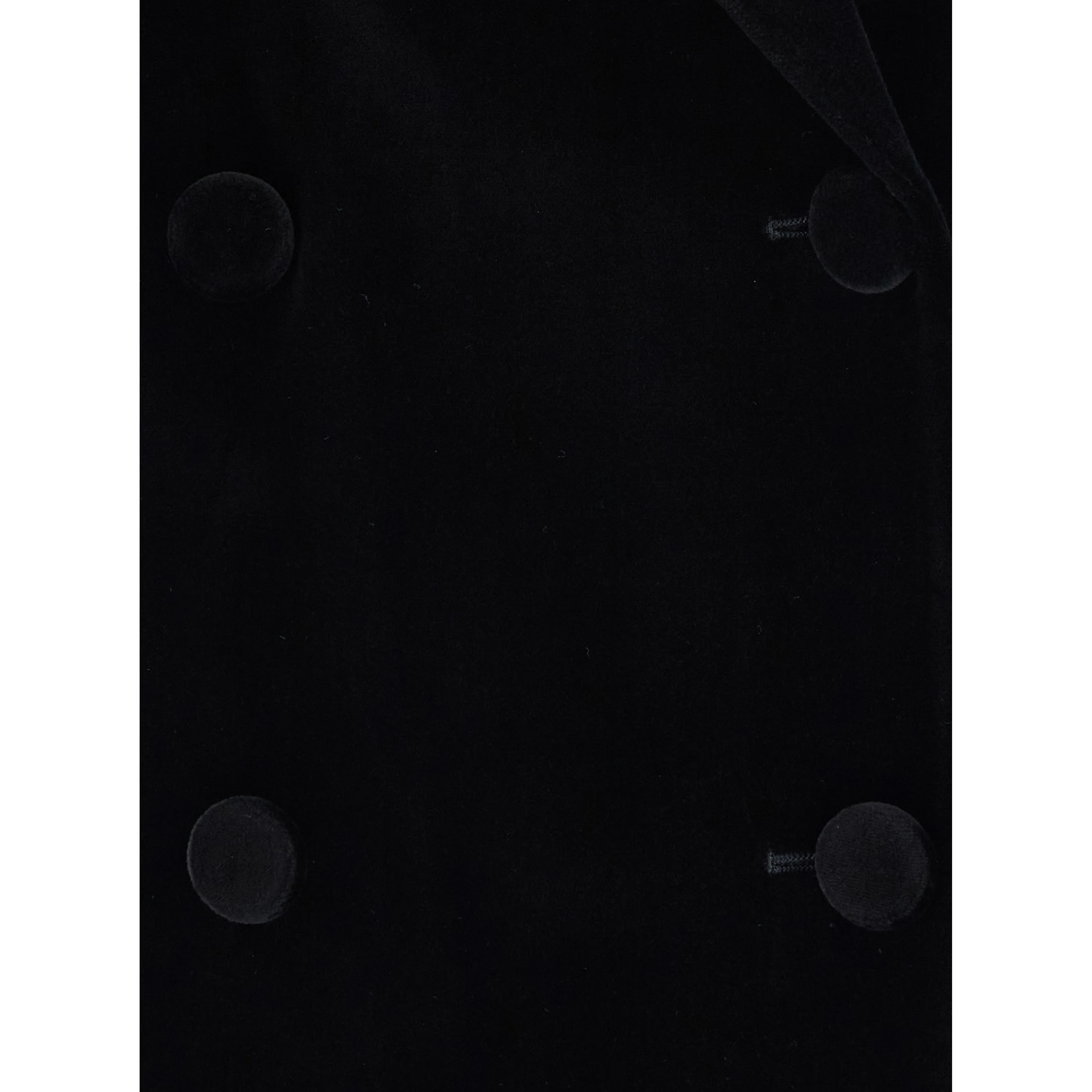 “GALBUSERA” Black Jacket with Notched Lapels in Velvet for Women
