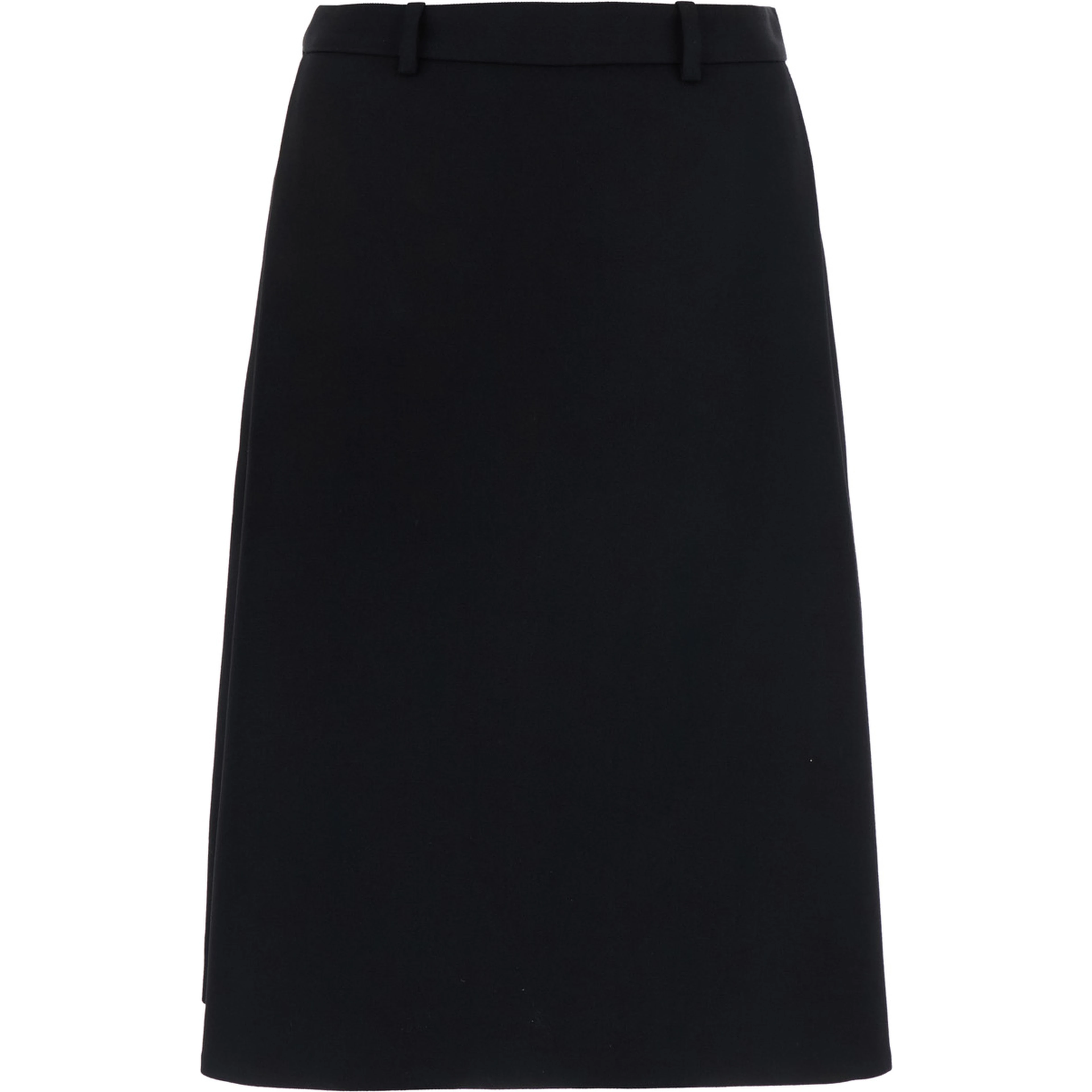FOLDED MIDI SKORT IN STARCY WOOL TWILL