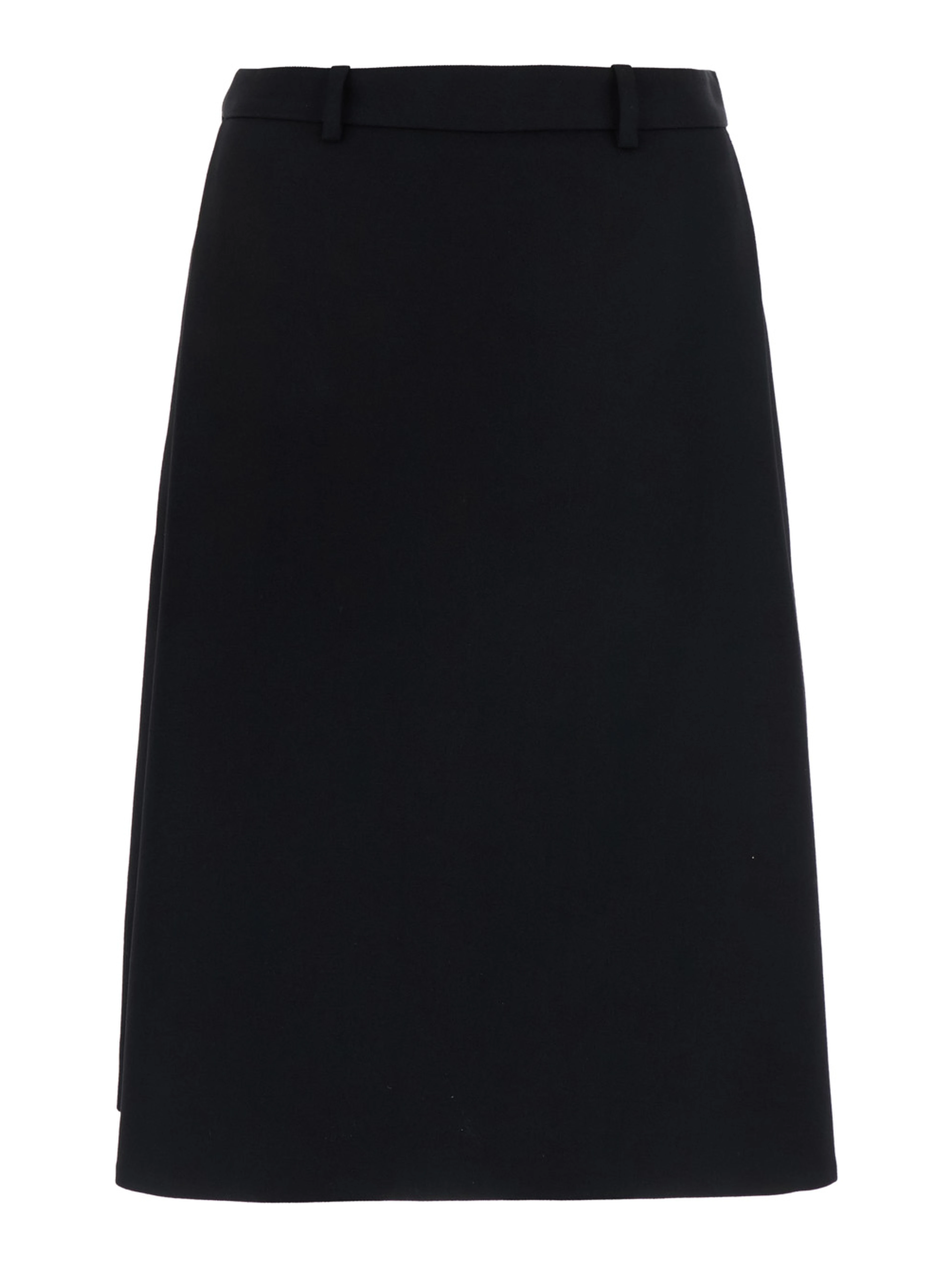 FOLDED MIDI SKORT IN STARCY WOOL TWILL