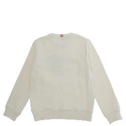 Crewneck sweatshirt with Snoopy Tennis in cotton and polyester, white for boy