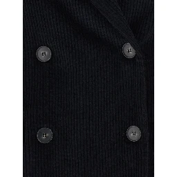 Jacket nera con chiusura a zip e dettagli in Tech Fabric per donna