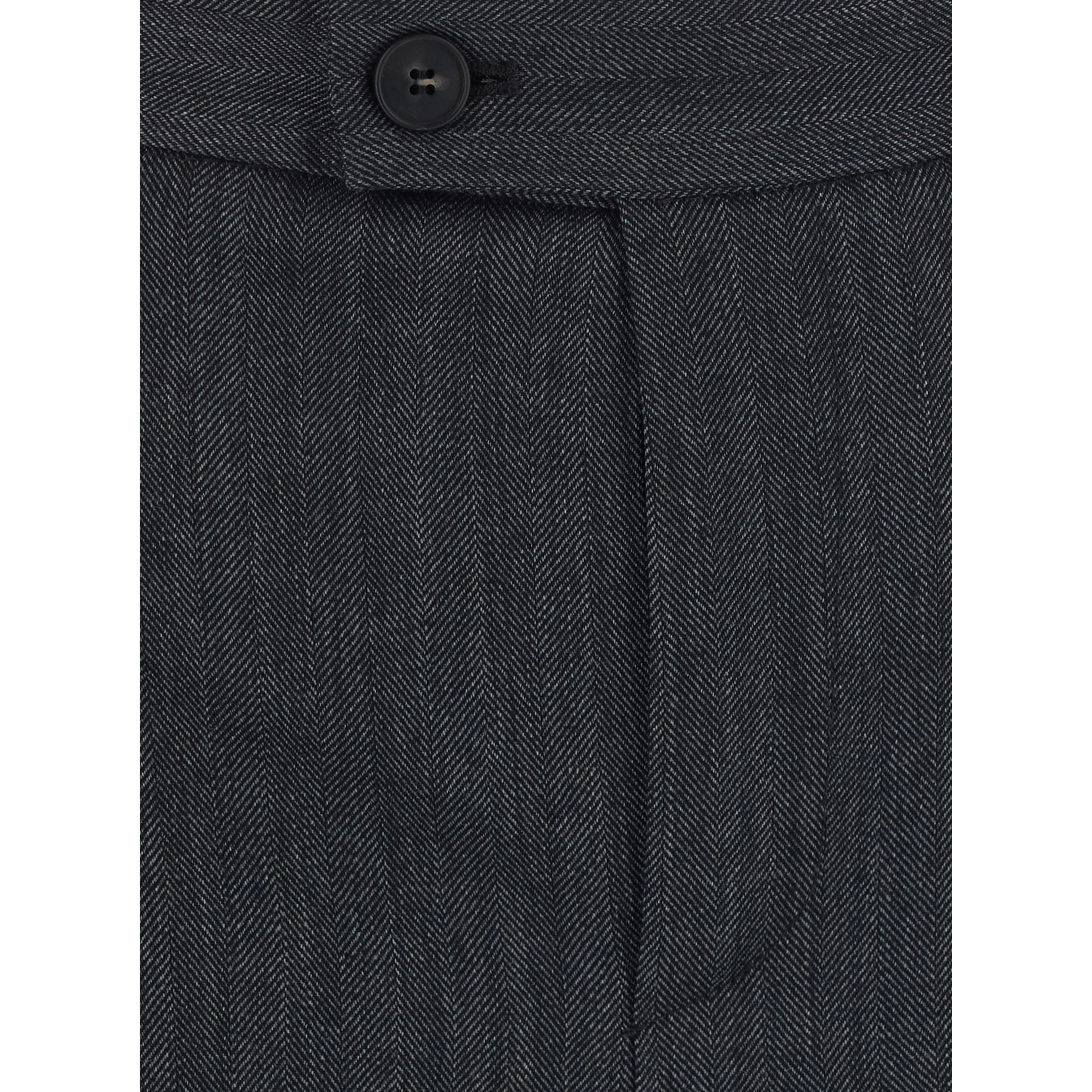 Gray pants with pockets and high waist for women
