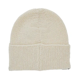 Cappello unisex in lana e tessuto tecnico bianco