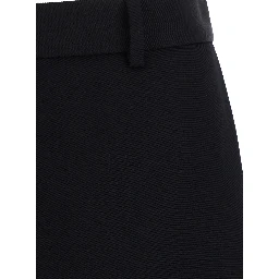 FOLDED MIDI SKORT IN STARCY WOOL TWILL