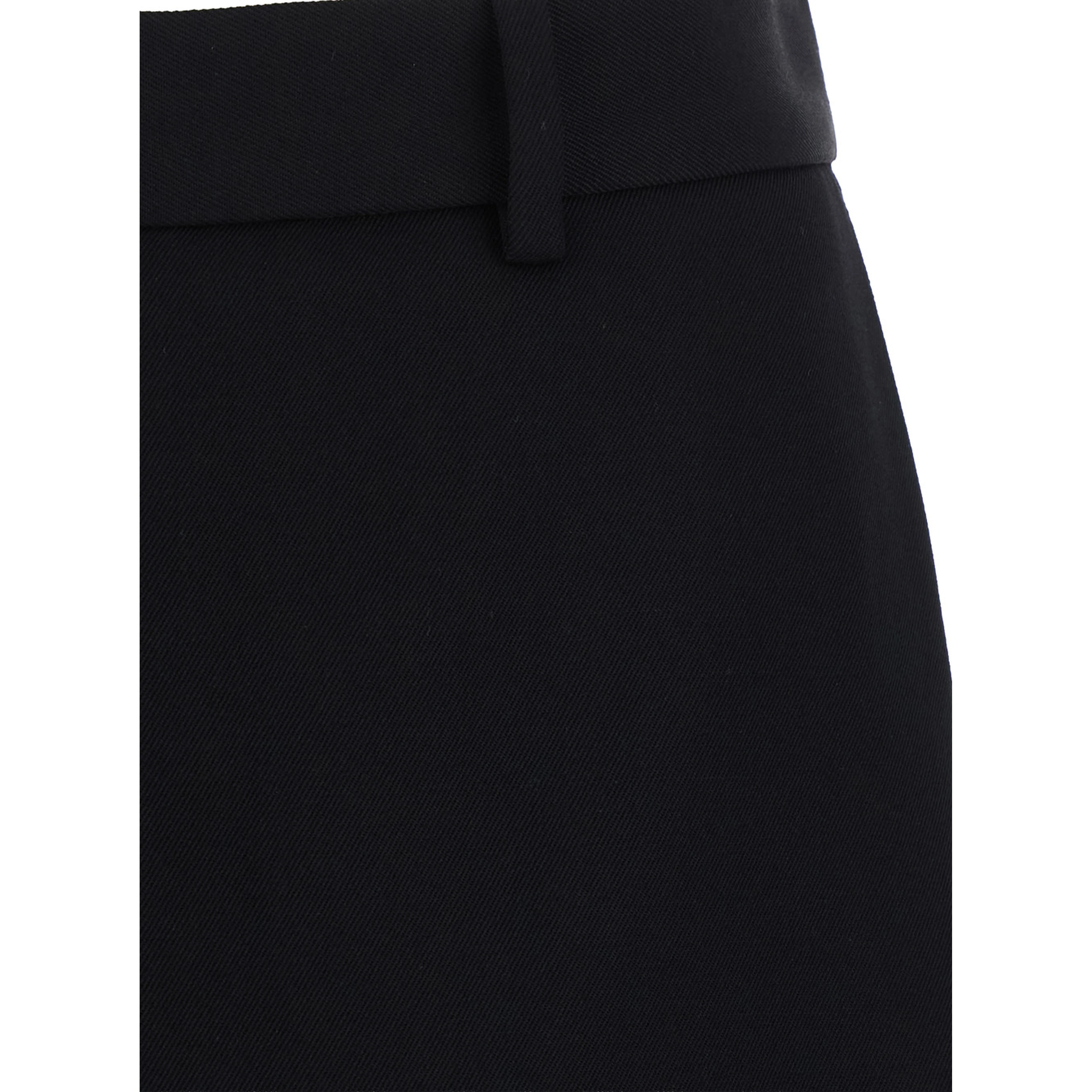 FOLDED MIDI SKORT IN STARCY WOOL TWILL