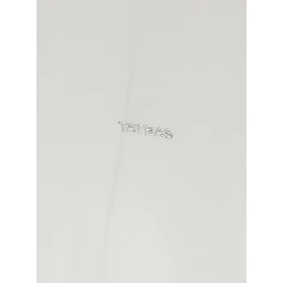T-Shirt SELO LOGO METALLO White with Metallic Logo on the Front in Cotton for Men