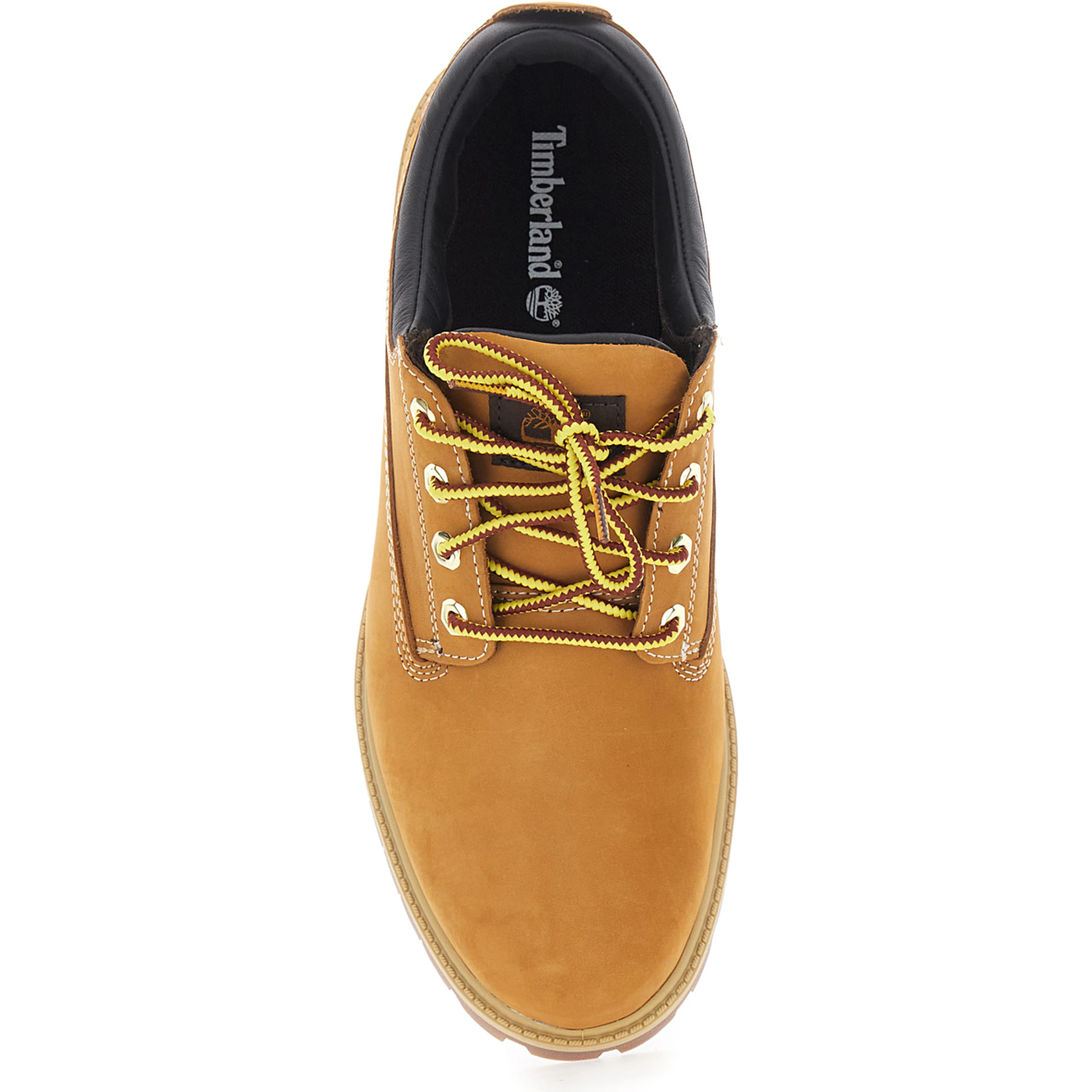 Beige Lace-Up Ankle Boots with Two-Tone Laces and Logo Embossed on the Side in Leather for Men