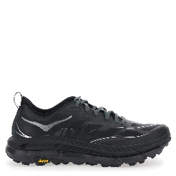 Sneaker Mafate Speed 4 Lite Low Top with Mesh Inserts in Black Tech Fabric Unisex