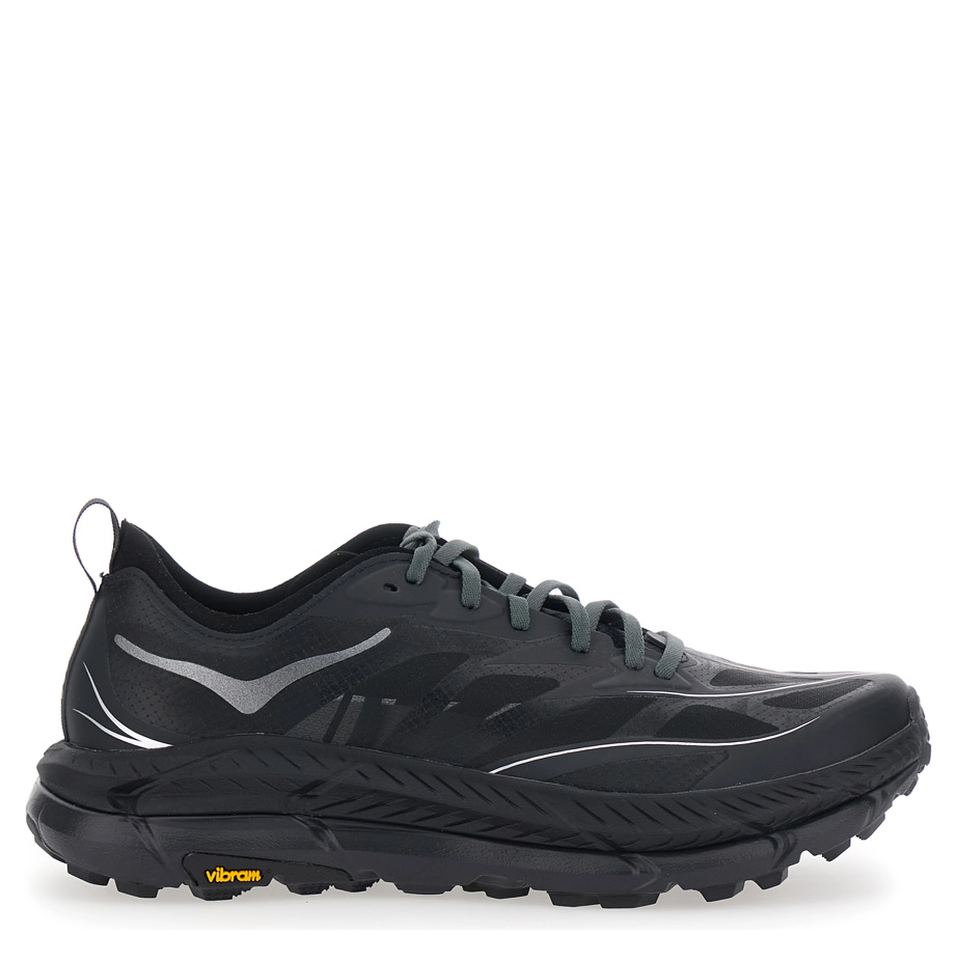Sneaker Mafate Speed 4 Lite Low Top with Mesh Inserts in Black Tech Fabric Unisex