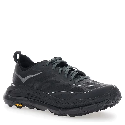 Sneaker Mafate Speed 4 Lite Low Top with Mesh Inserts in Black Tech Fabric Unisex