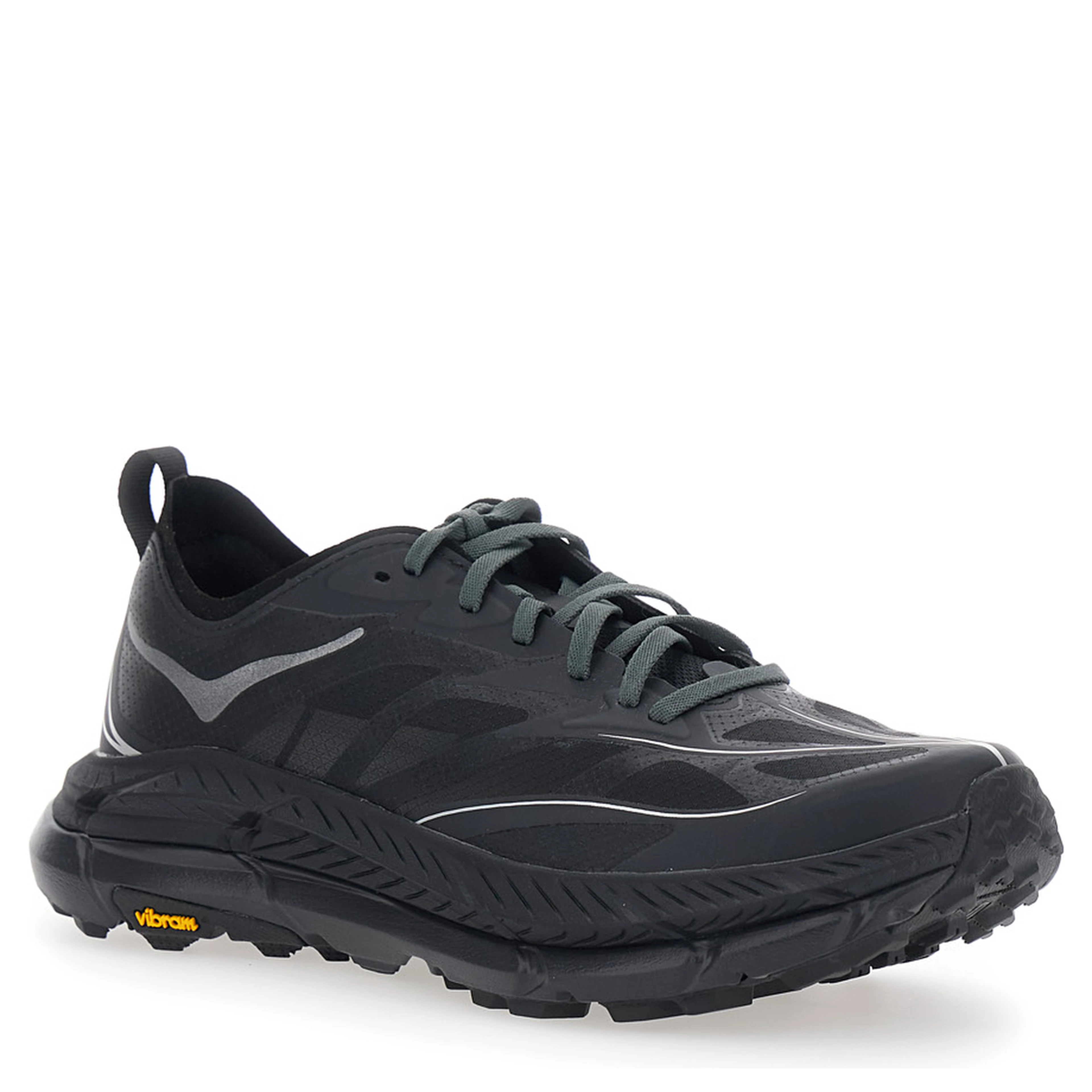 Sneaker Mafate Speed 4 Lite Low Top with Mesh Inserts in Black Tech Fabric Unisex