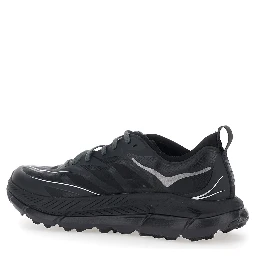 Sneaker Mafate Speed 4 Lite Low Top with Mesh Inserts in Black Tech Fabric Unisex