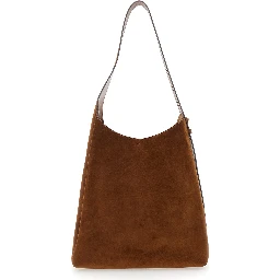 Shoulder Bag Romy with Adjustable Suede Strap Brown Women