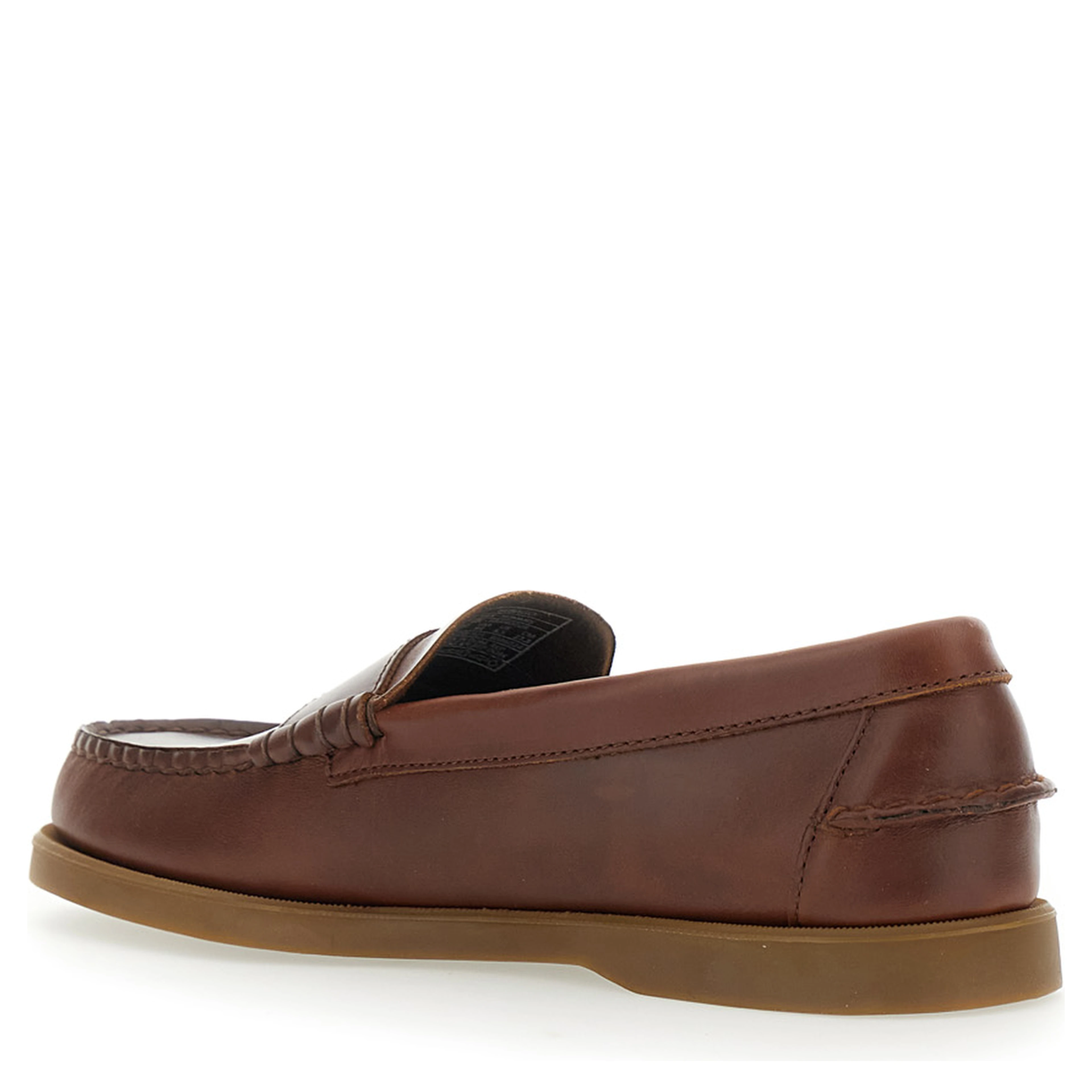 Loafers DOLPHIN WAXED RUBBER SOLE Brown Leather Men