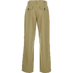 ARTHUR Pants Beige with Elastic Waist in Cotton for Men
