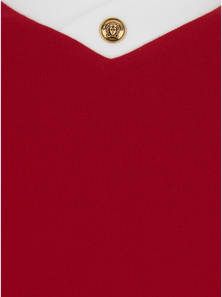 TSHIRT - Red - Logo Print T-Shirt on the Front - Cotton - Men alternative