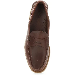Loafers DOLPHIN WAXED RUBBER SOLE Brown Leather Men