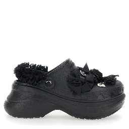 Jibbitz x Crocs Black Mule with Logo Plaque and Applications in Rubber Woman