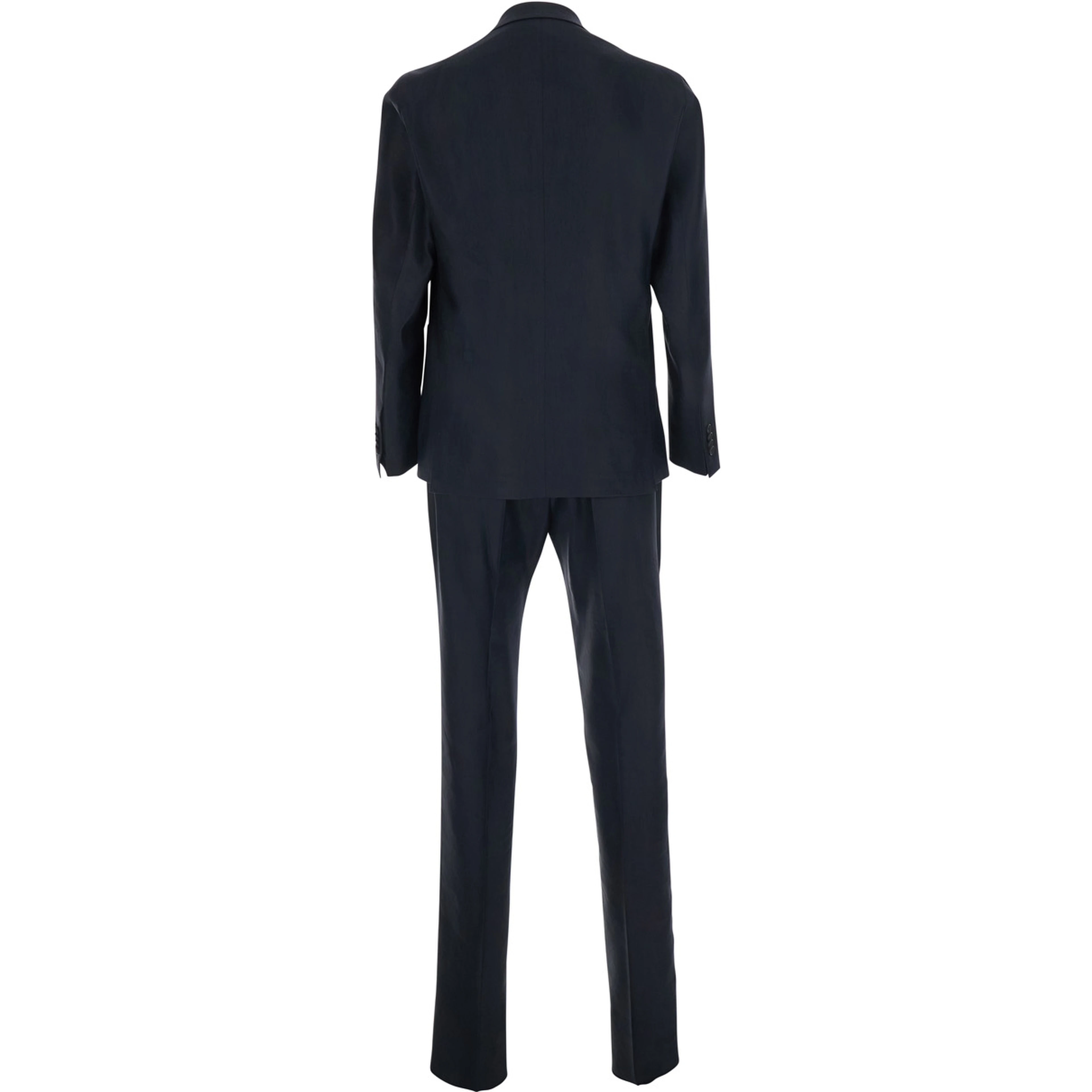 MONTECARLO Blue Suit with notched revers and Pants in Tech Fabric for Men